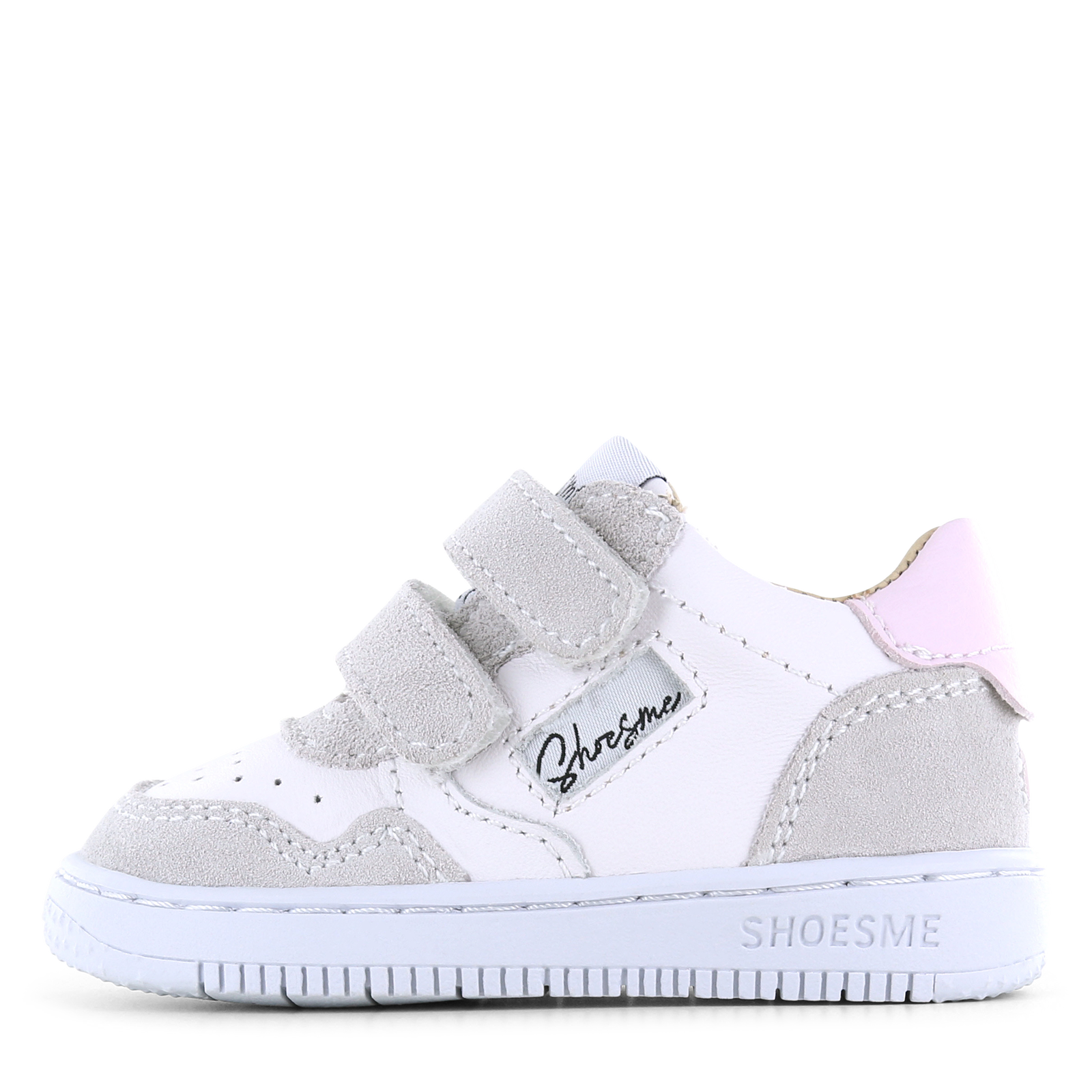 Shoesme wit-roze sneakertje Meisjes | Leer | Maat 19