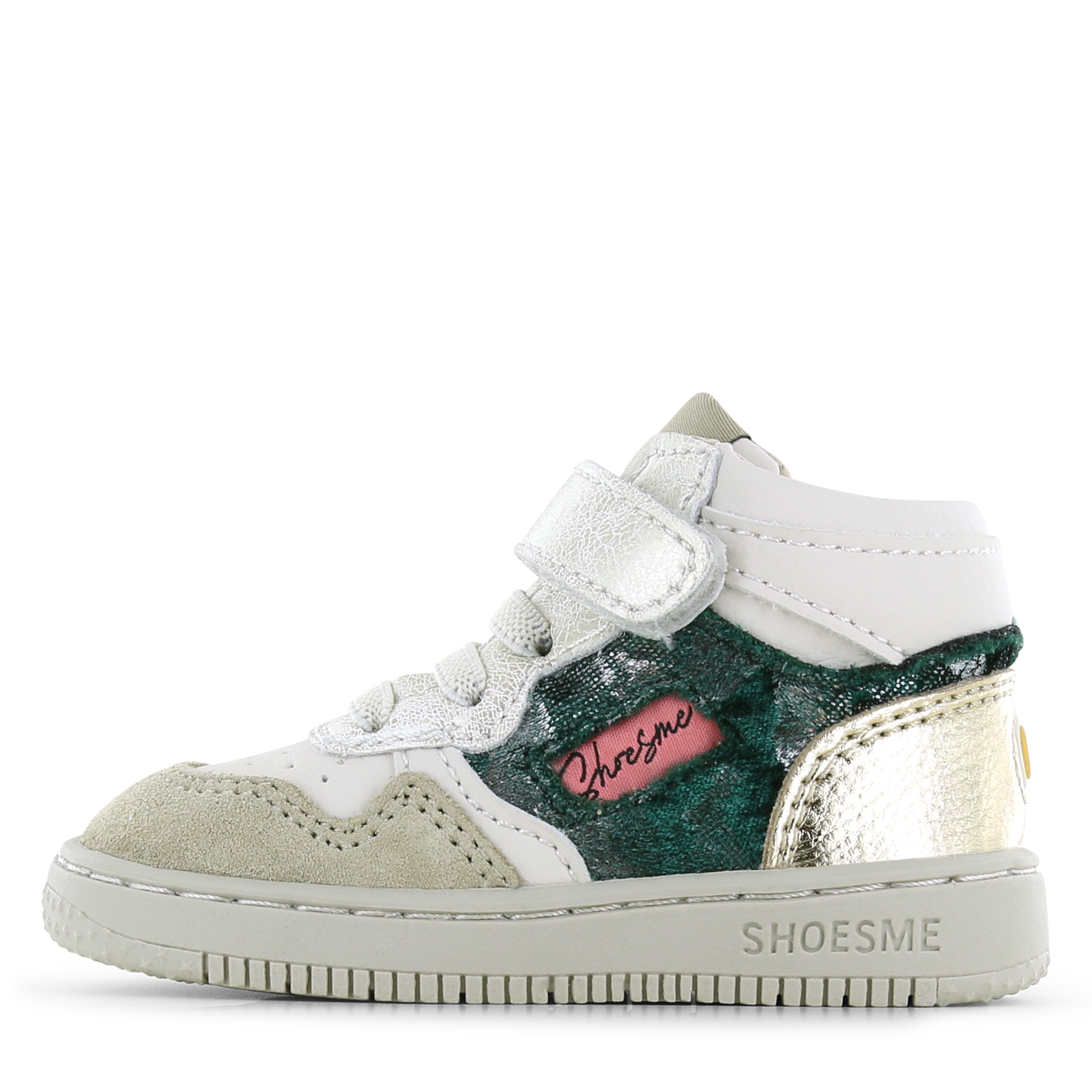 Shoesme wit sneakertje met details Meisjes | Microfiber leer/Su&egrave;de | Maat 21