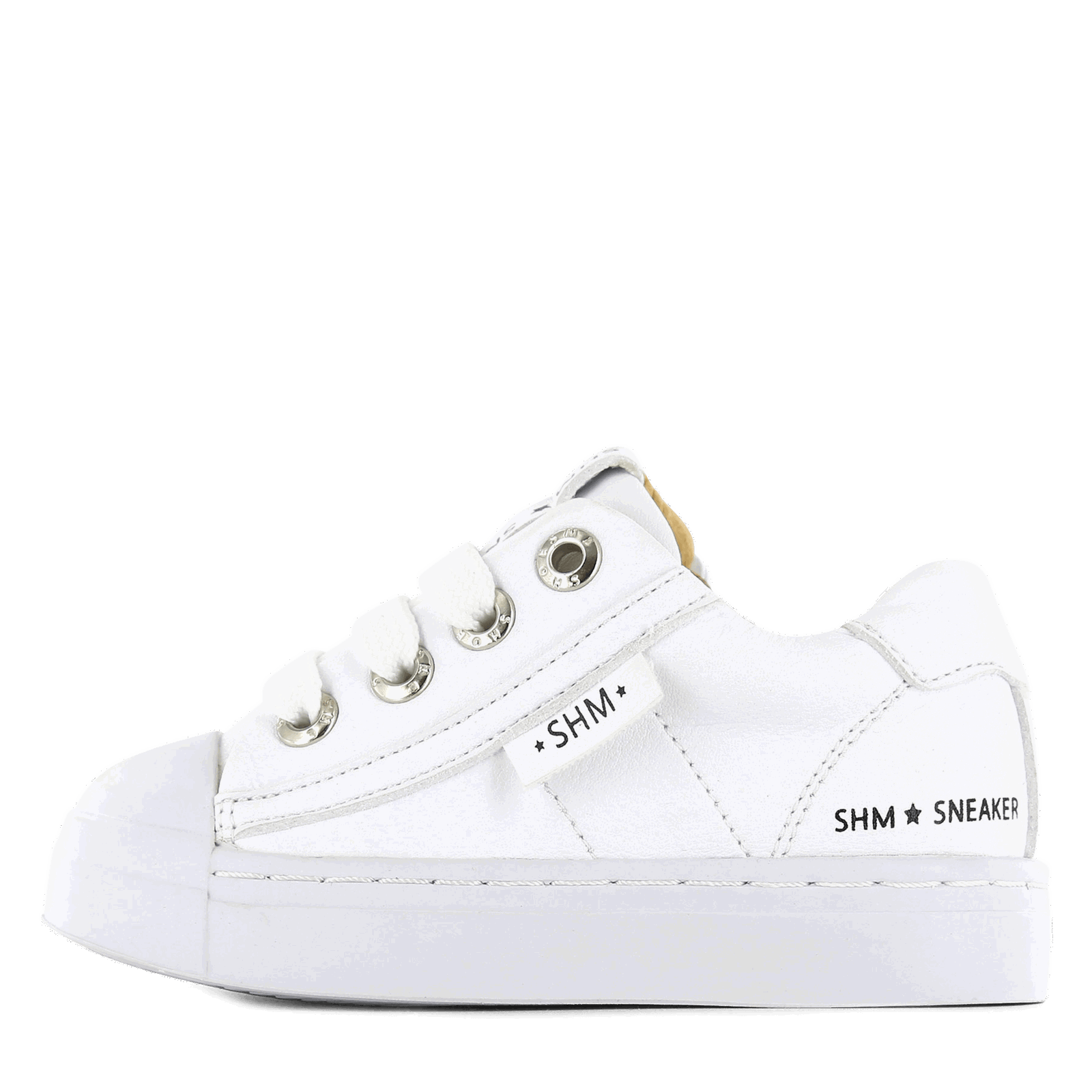 Shoesme witte sneaker Uni | Leer/Microleer | Maat 35
