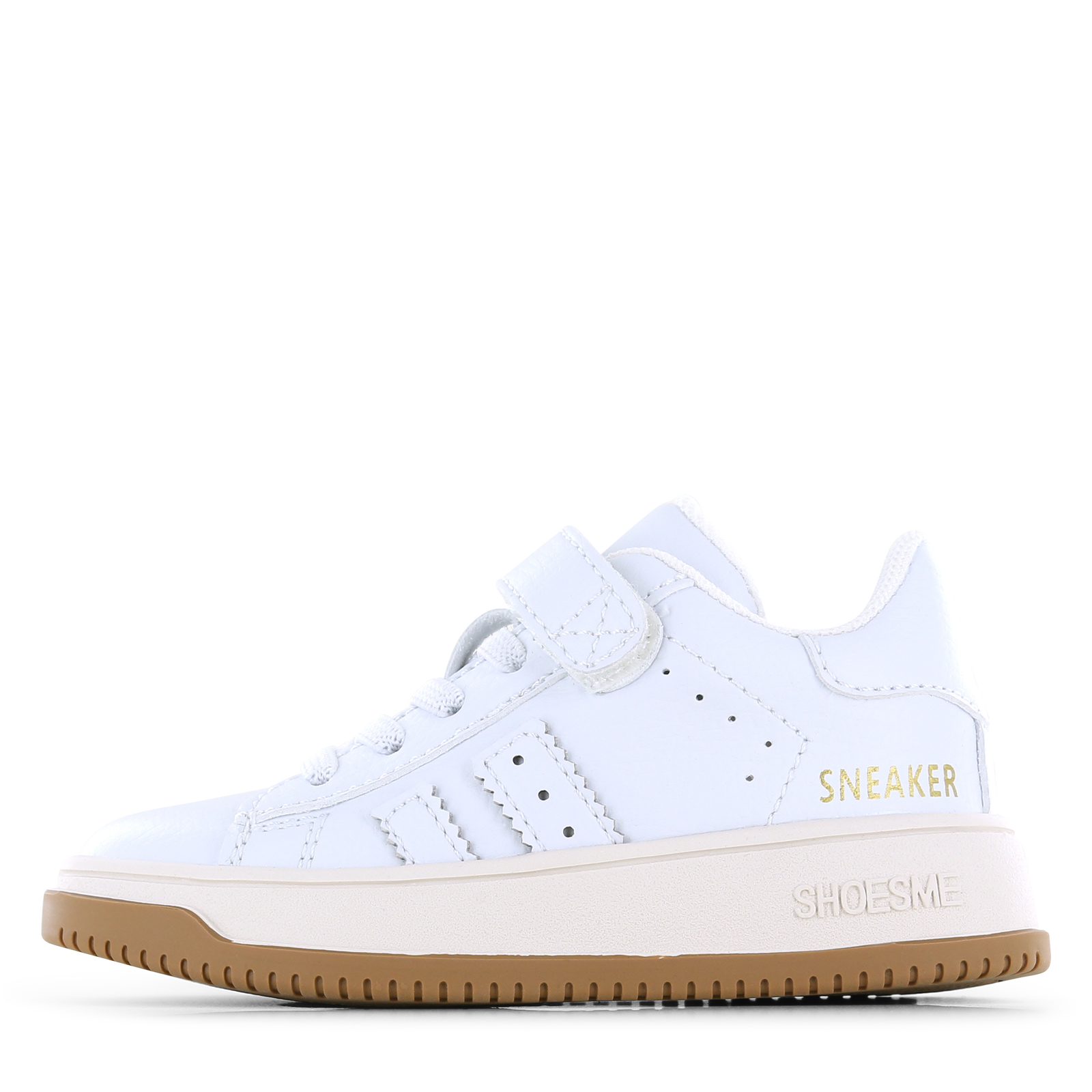 Shoesme witte sneaker Uni | Leer/Microleer | Maat 31