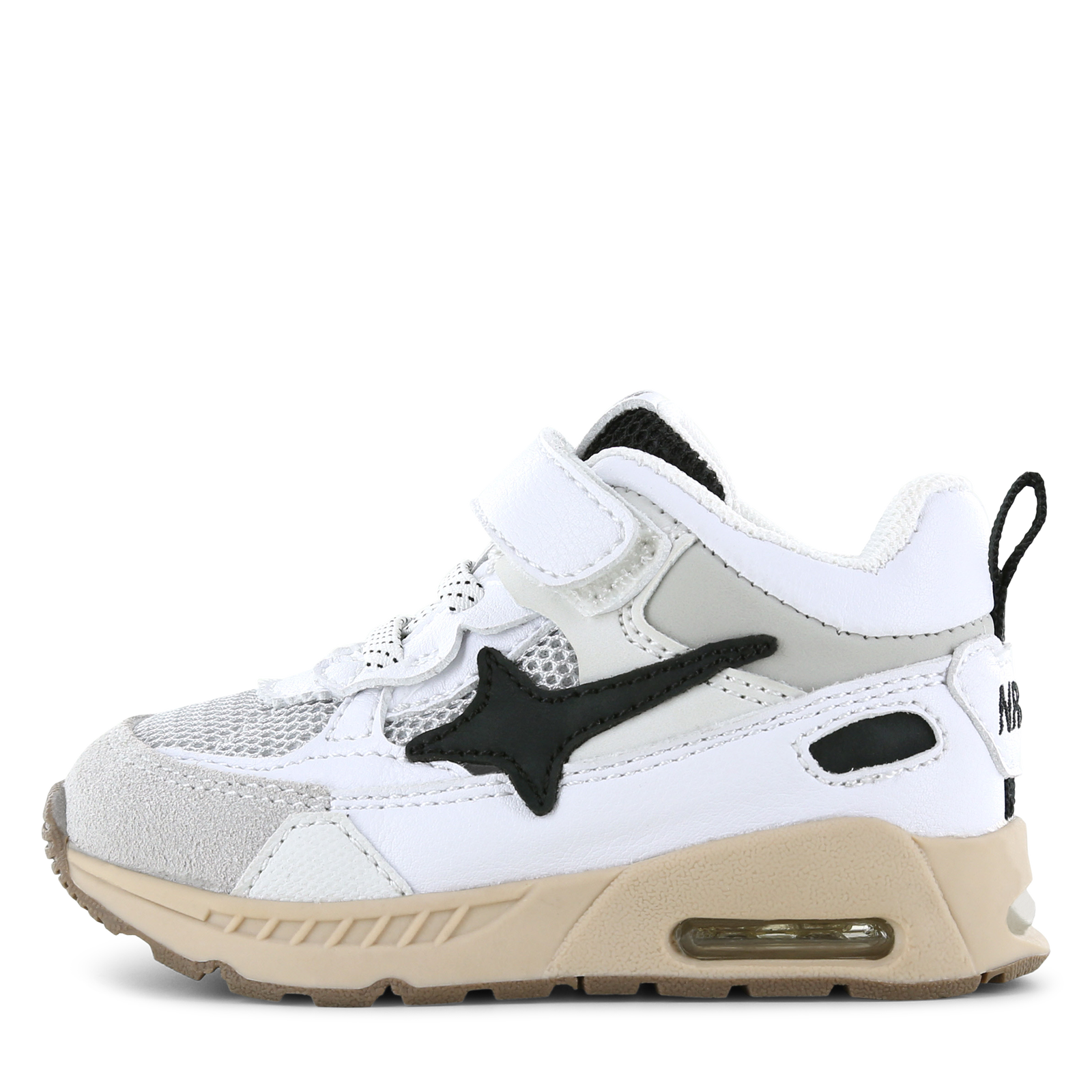 Shoesme zwart met witte sneaker Jongens | Microleer | Maat 32