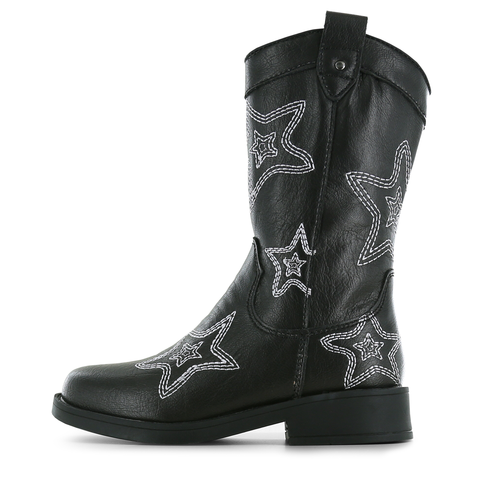 Shoesme zwarte cowboylaars met sterren Meisjes | Leer | Maat 30