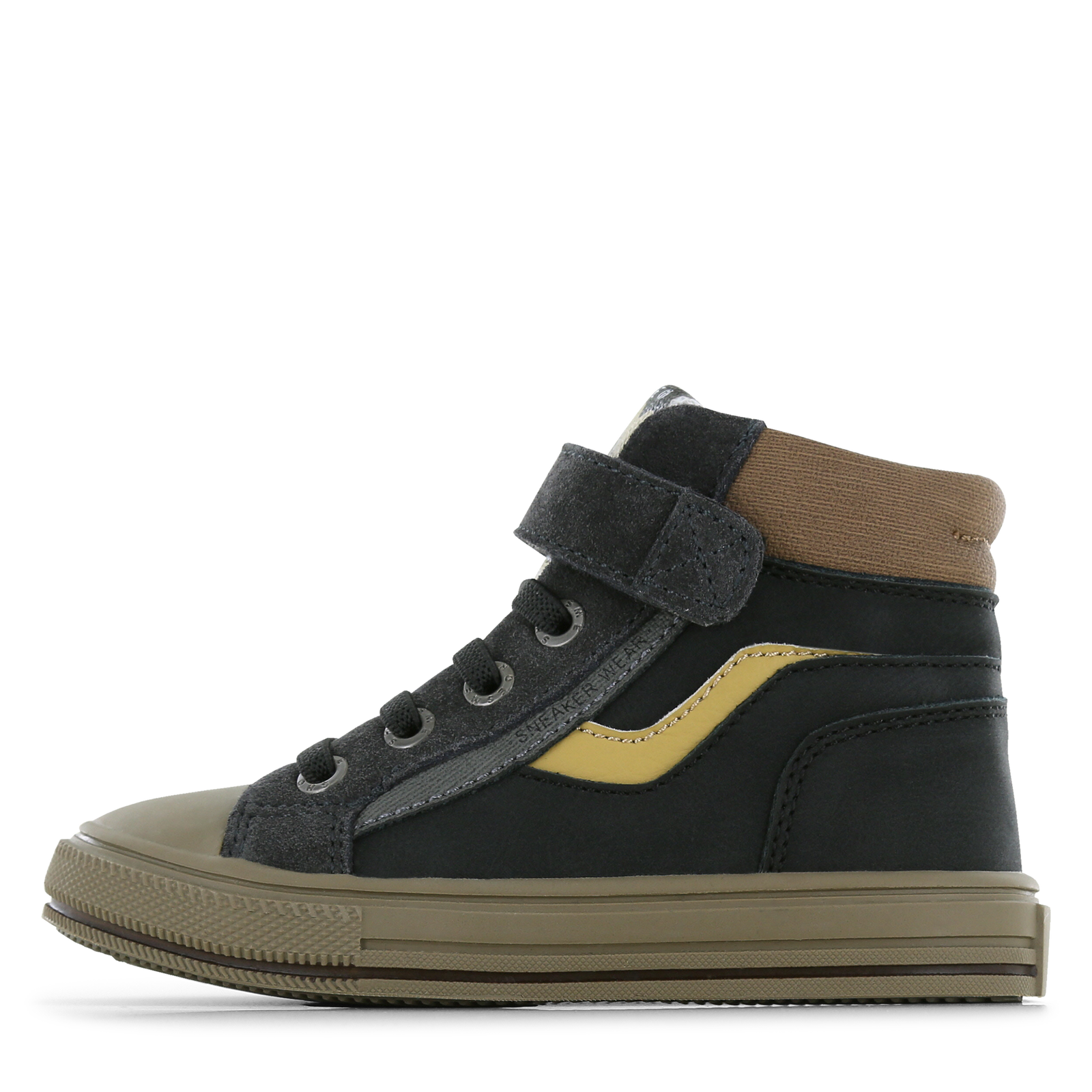 Shoesme zwarte hoge sneaker Jongens | Microfiber nubuck/Su&egrave;de | Maat 32