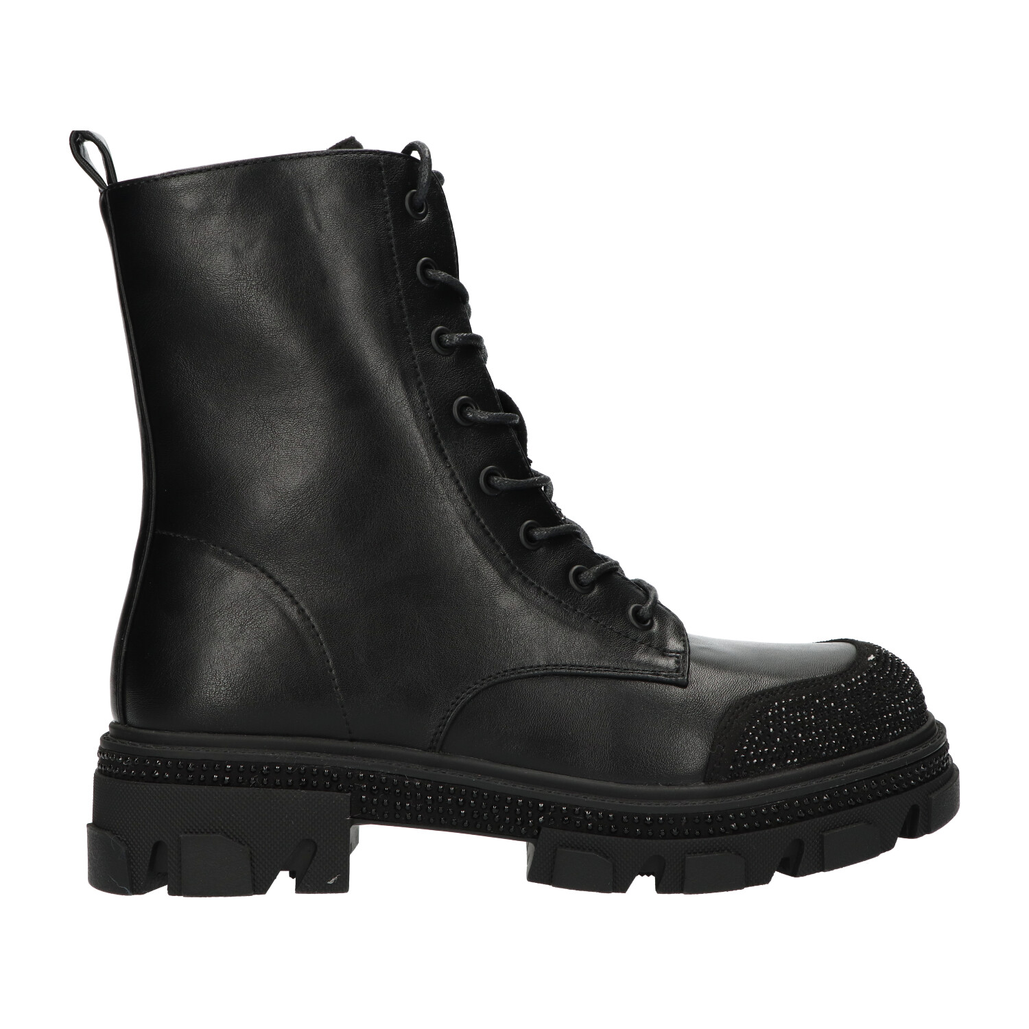 Veterboots zwart met rits | Dames | Maat 42 | La Strada