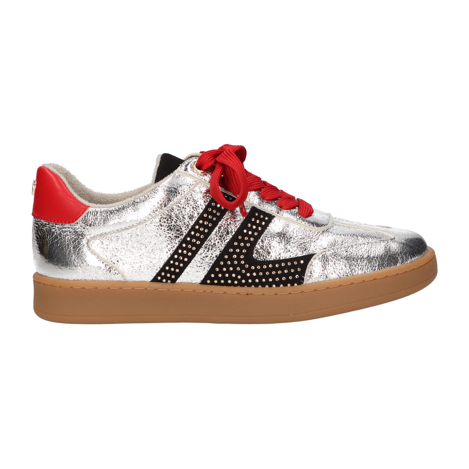 Zilveren metallic sneakers | Dames | Maat 41 | La Strada