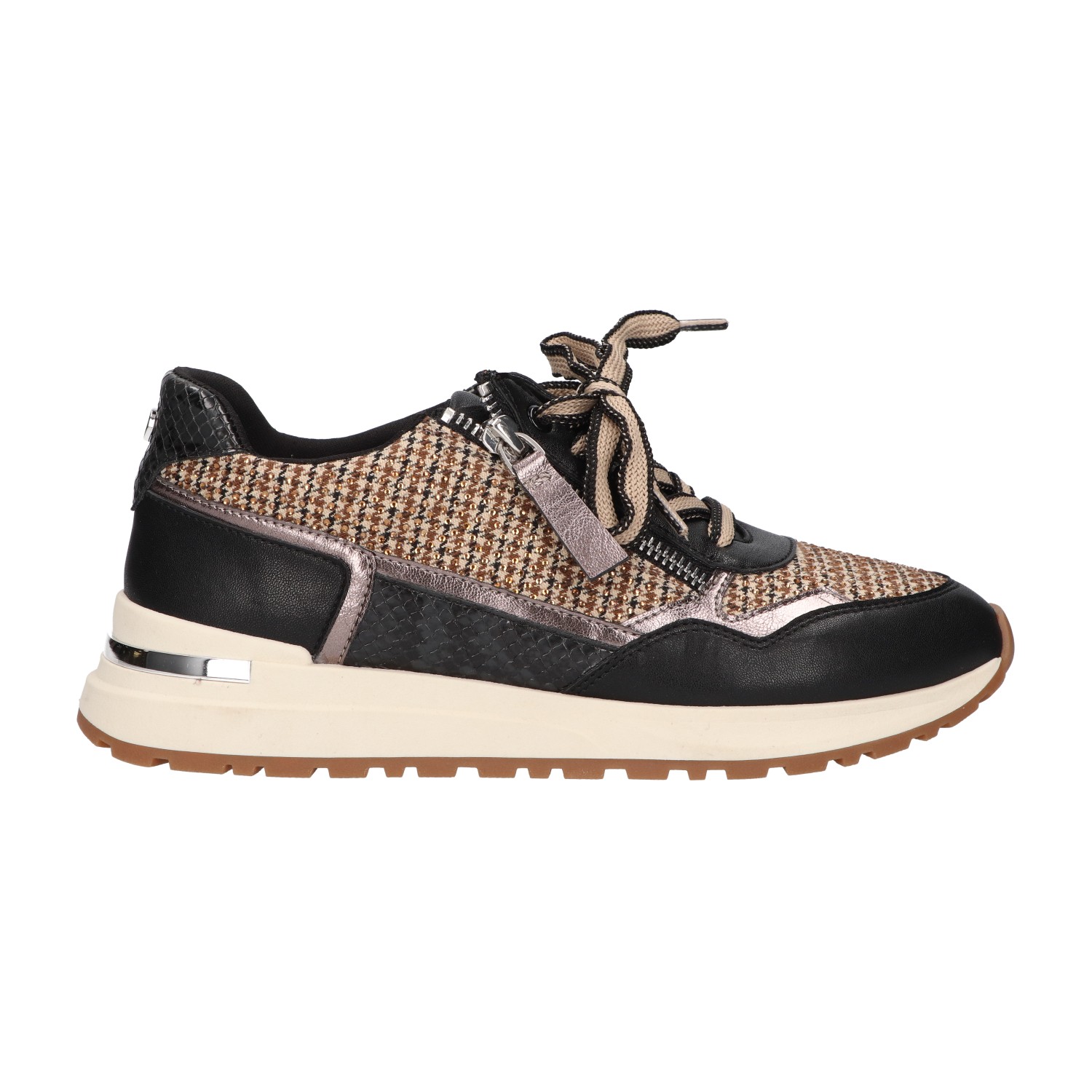 sneakers black/beige | Dames | Maat 42 | La Strada