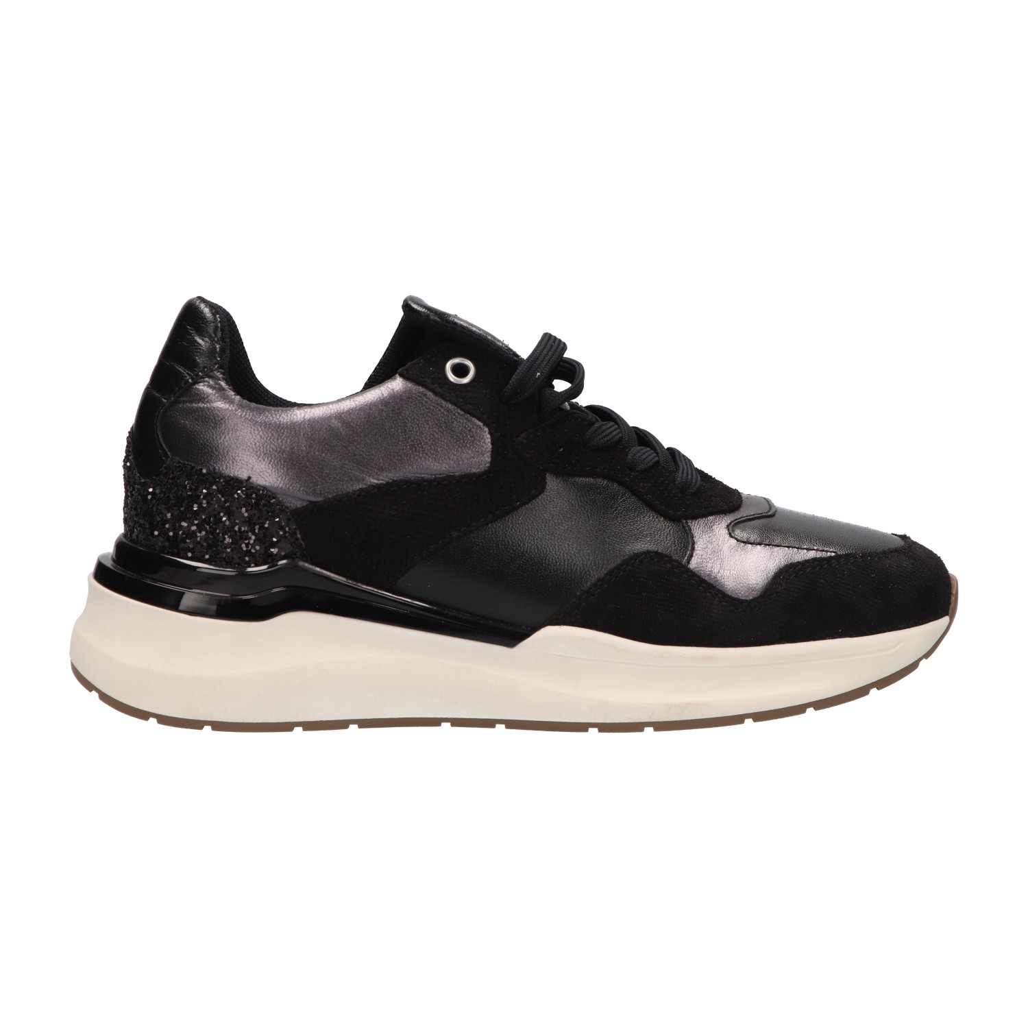 sneakers zwart leer | Dames | Maat 42 | La Strada