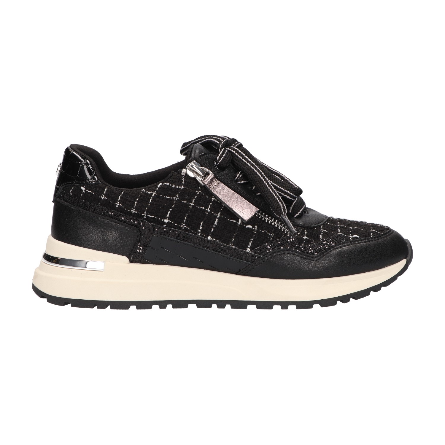 sneakers zwart met rits | Dames | Maat 41 | La Strada