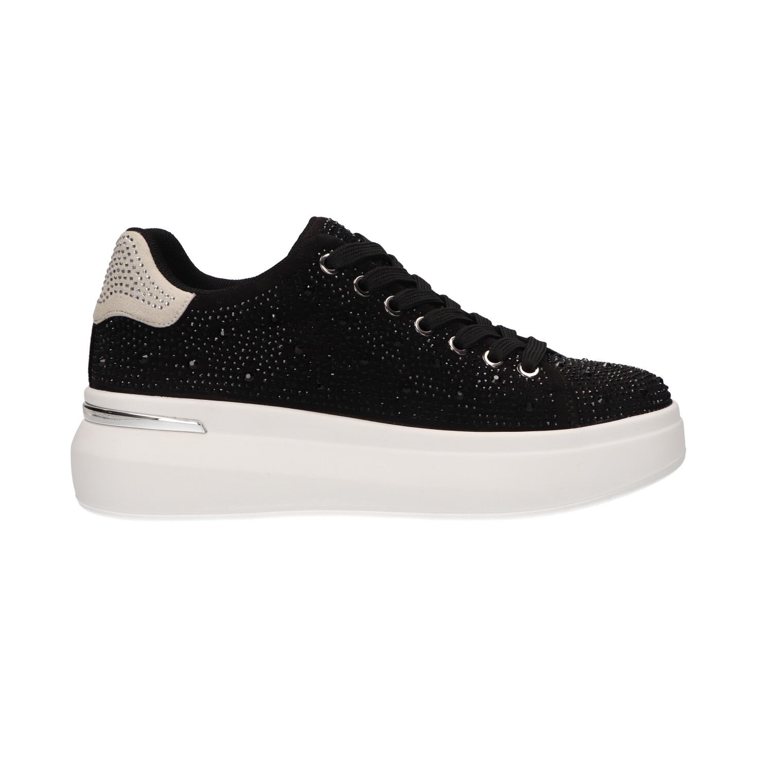 sneakers zwart met steentjes | Dames | Maat 41 | La Strada