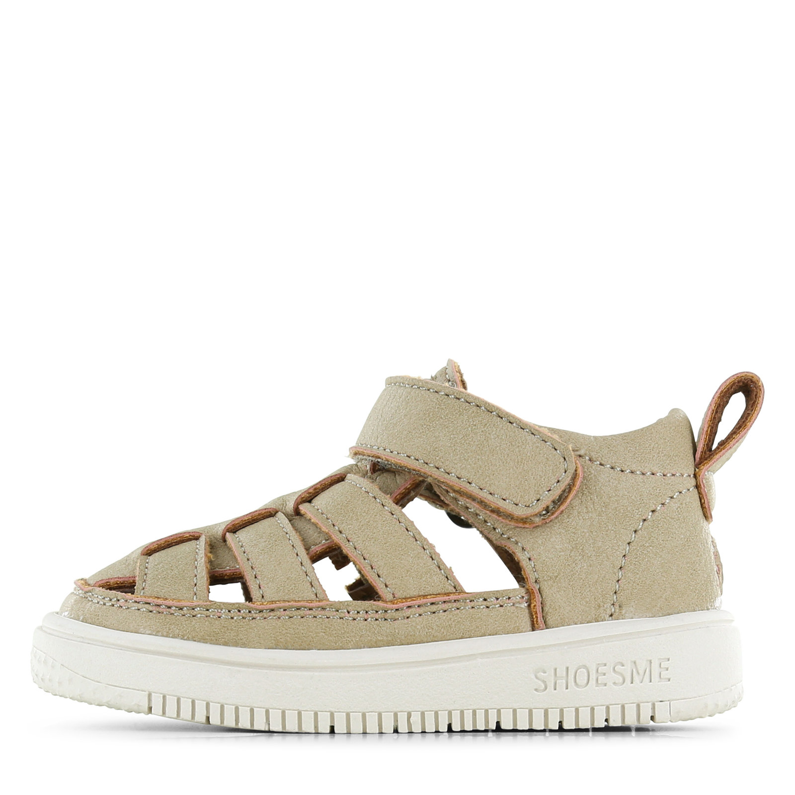 Shoesme beige sandaaltje Uni | Microfiber leer | Maat 26