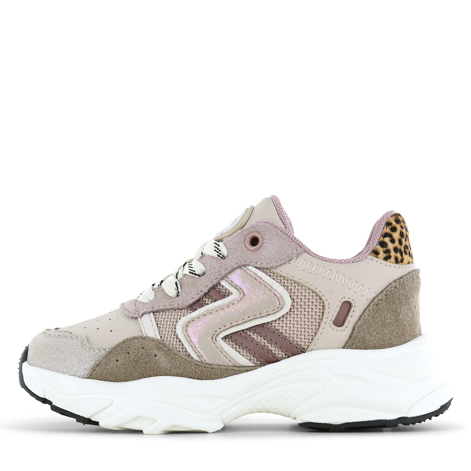 Shoesme beige sneaker Meisjes | Mesh/Microfiber leer/Su&egrave;de | Maat 34