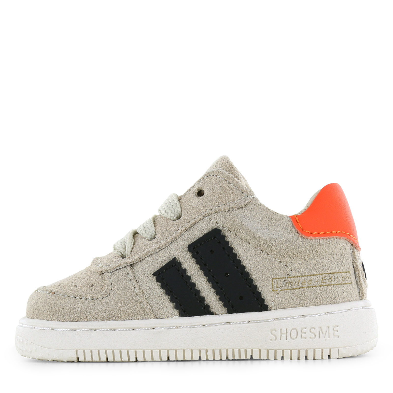 Shoesme beige sneakertje Jongens | Microfiber leer/Su&egrave;de | Maat 18