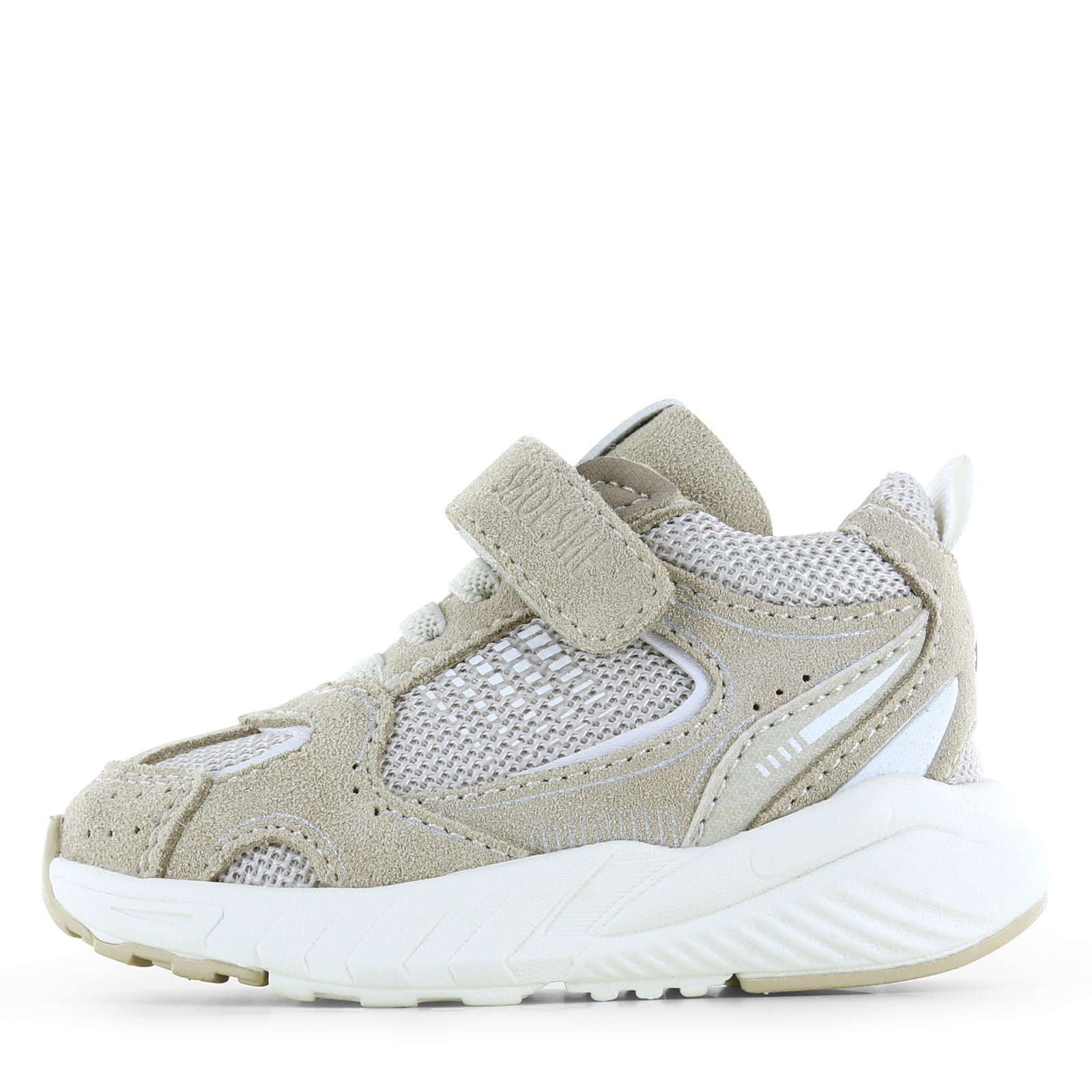 Shoesme beige sneakertje Uni | Mesh/Su&egrave;de | Maat 30