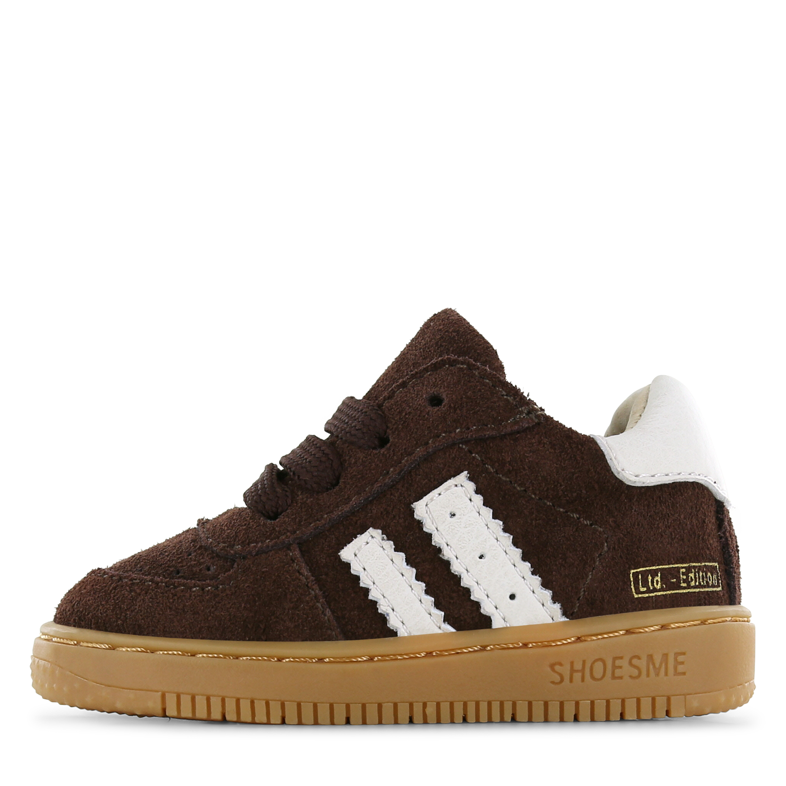 Shoesme bruin su&egrave;de sneakertje Uni | Microfiber leer/Su&egrave;de | Maat 21