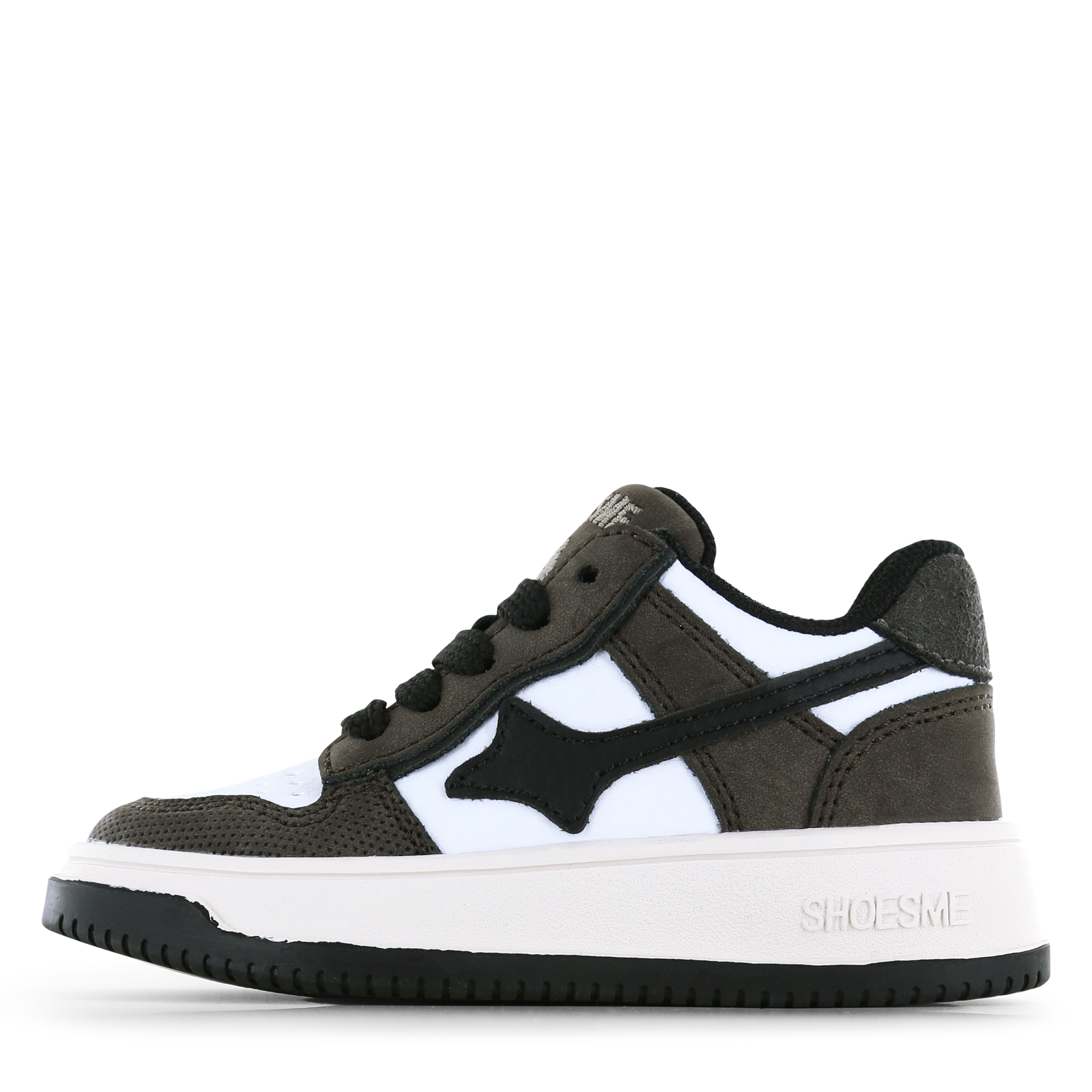 Shoesme donkerbruine sneaker Jongens | Microfiber leer/Su&egrave;de | Maat 34