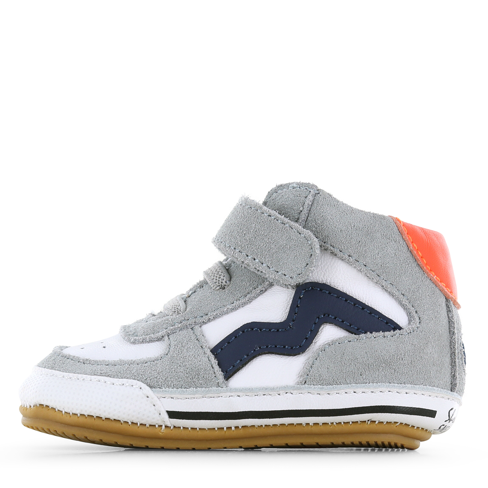 Shoesme grijs BABY-PROOF&reg; schoentje Jongens | Leer/Su&egrave;de | Maat 19