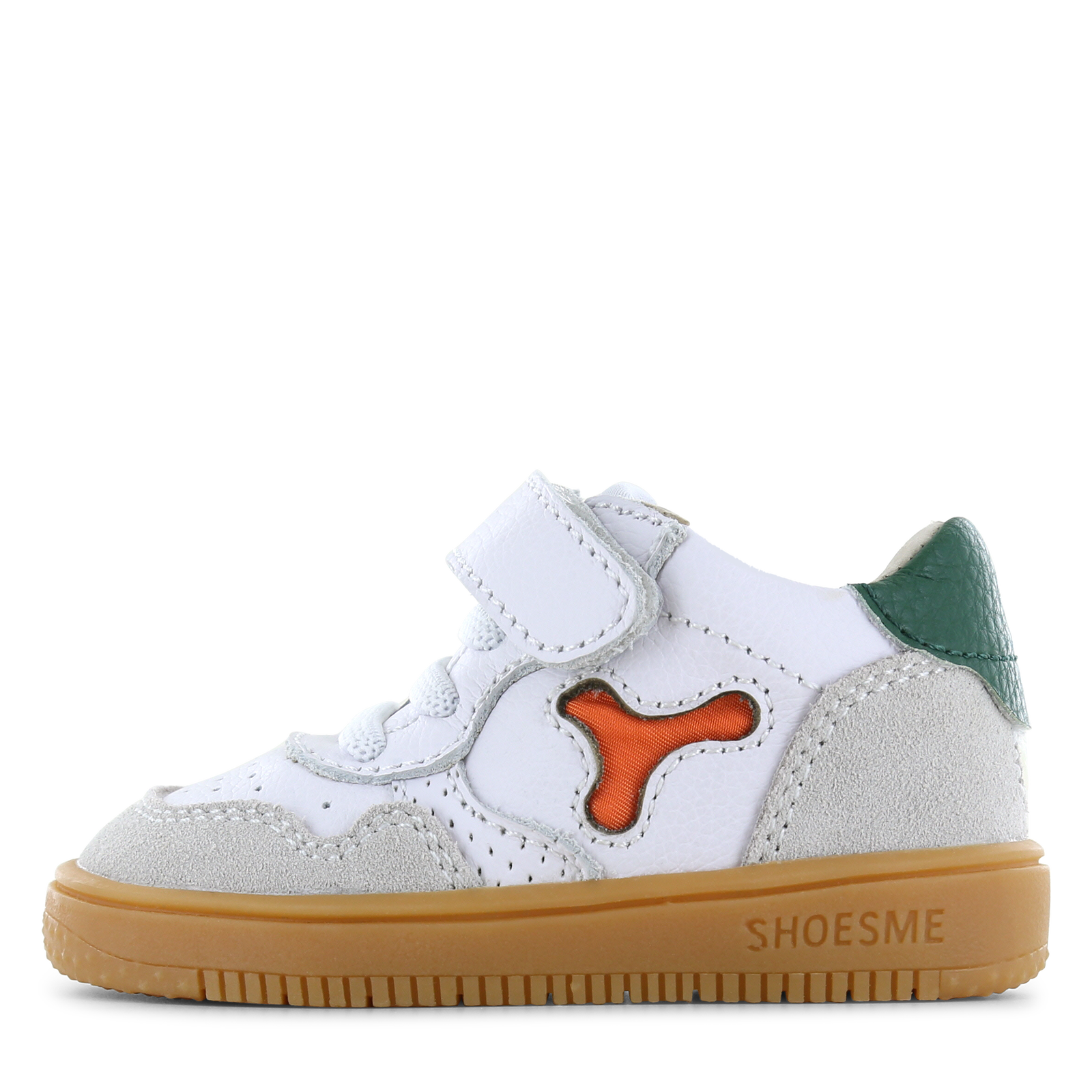 Shoesme grijs sneakertje Jongens | Leer/Su&egrave;de | Maat 26