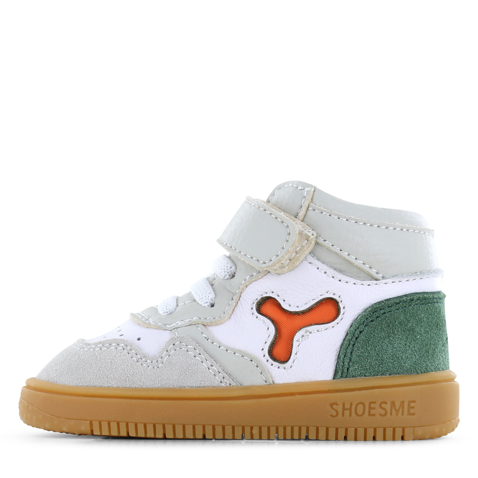 Shoesme grijs sneakertje Jongens | Microfiber leer/Su&egrave;de | Maat 25