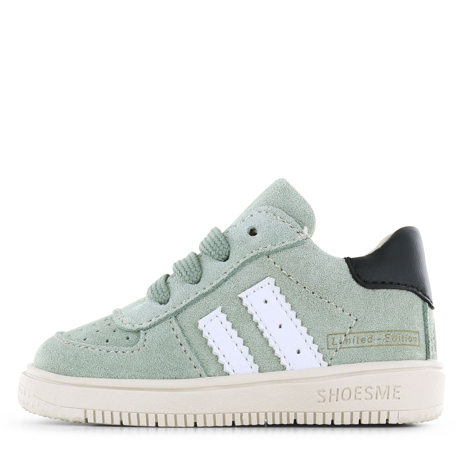 Shoesme lichtgroen sneakertje Jongens | Microfiber leer/Su&egrave;de | Maat 21