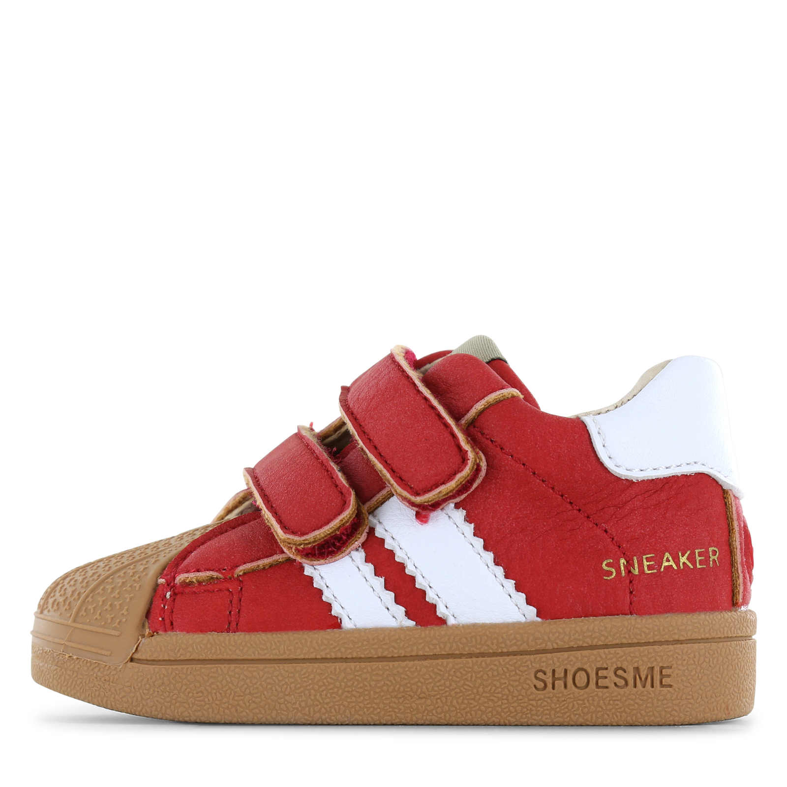 Shoesme rood sneakertje Uni | Microfiber leer | Maat 22