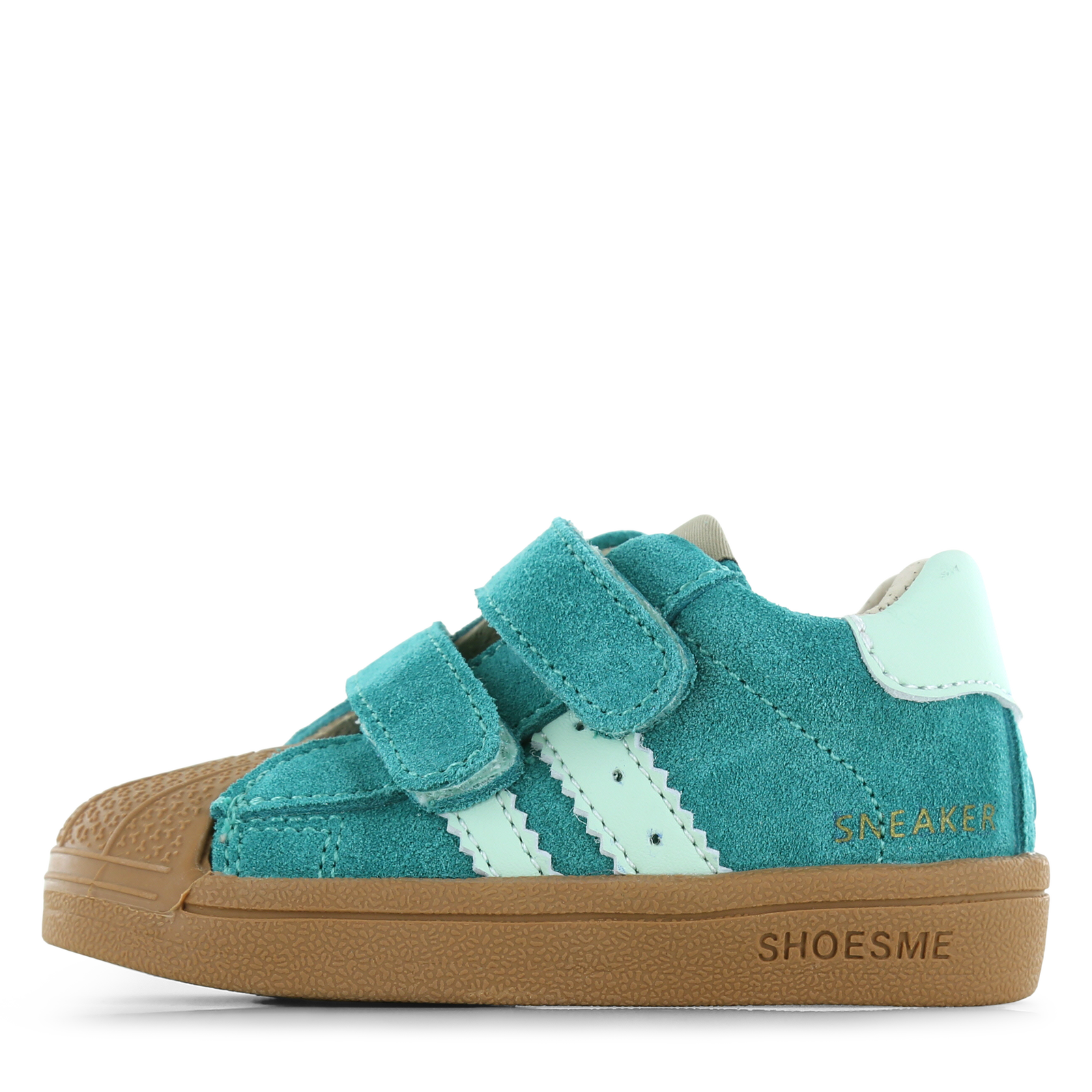Shoesme turquoise sneakertje Uni | Microfiber leer/Su&egrave;de | Maat 20