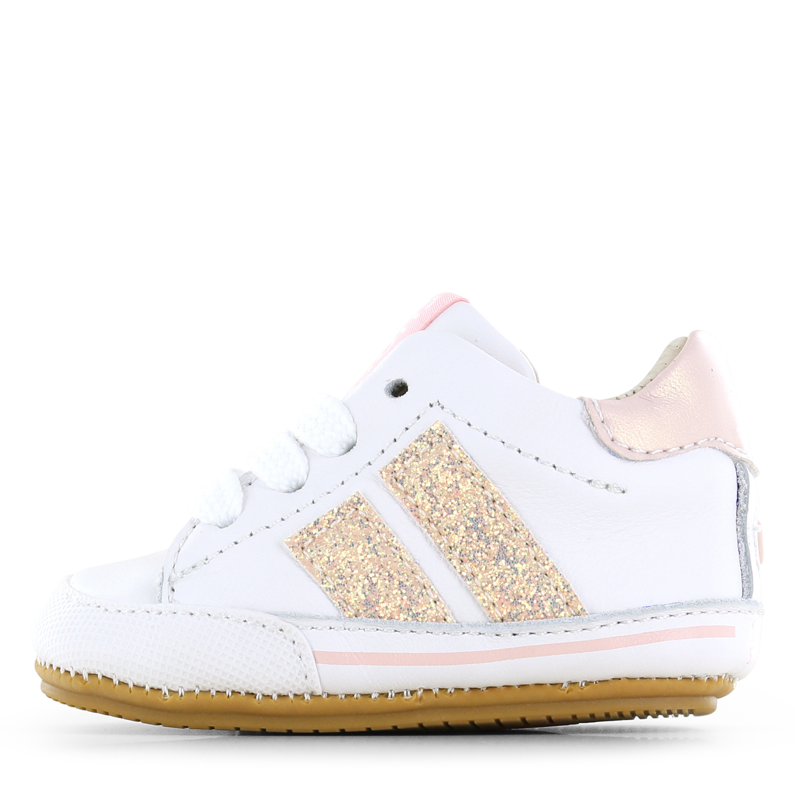 Shoesme wit-roze BABY-PROOF&reg; schoentje Meisjes | Leer | Maat 18