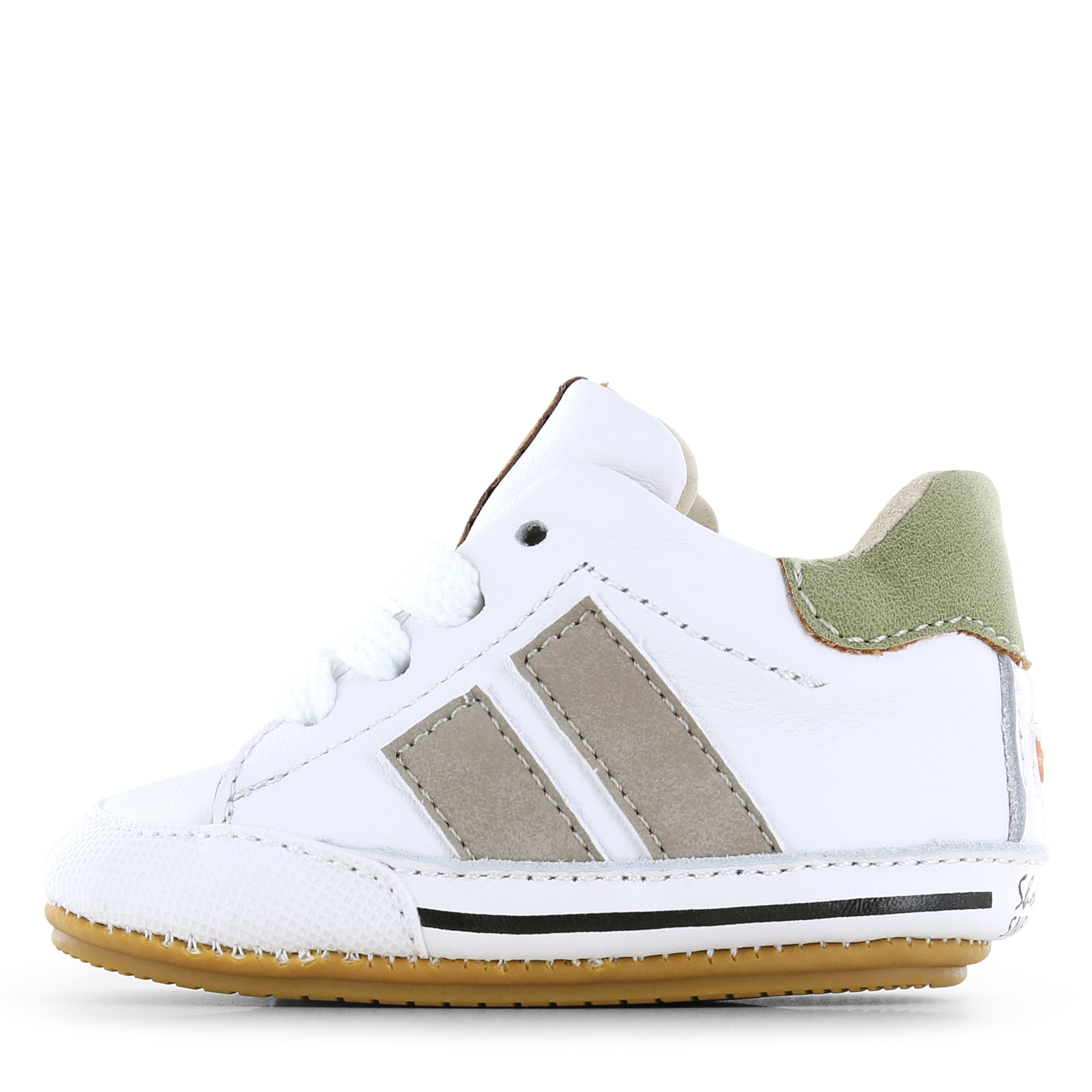 Shoesme wit-taupe BABY-PROOF&reg; schoentje Jongens | Leer | Maat 20
