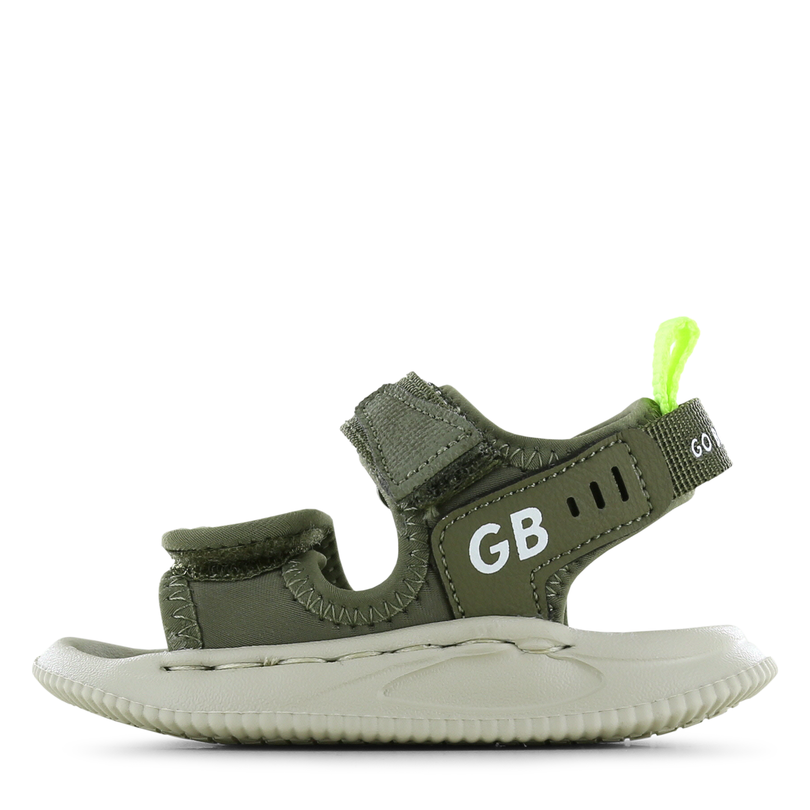 Go Banana&lsquo;s donkergroene lichtgewicht sandaal Jongens | Spandex | Maat 29