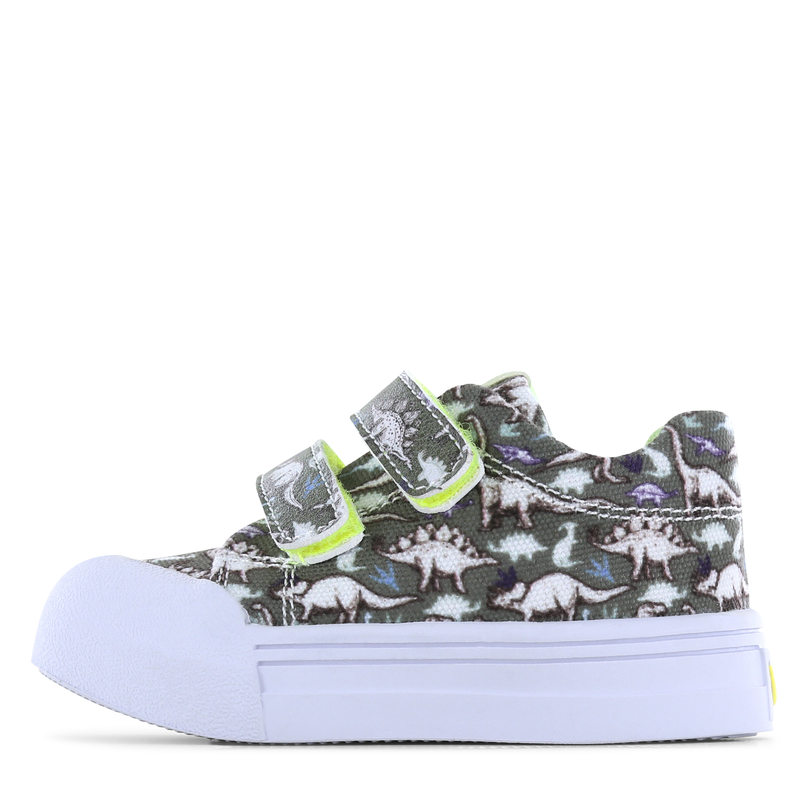 Go Banana&lsquo;s sneaker klittenband – Green Dino Jongens | Canvas | Maat 33
