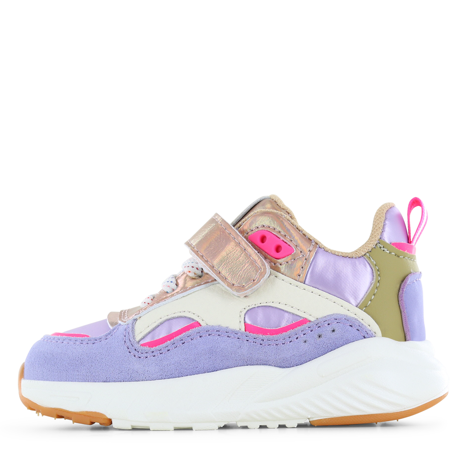 Go Banana&rsquo;s lila sneaker Meisjes | Metallic/Microfiber leer/Su&egrave;de | Maat 30