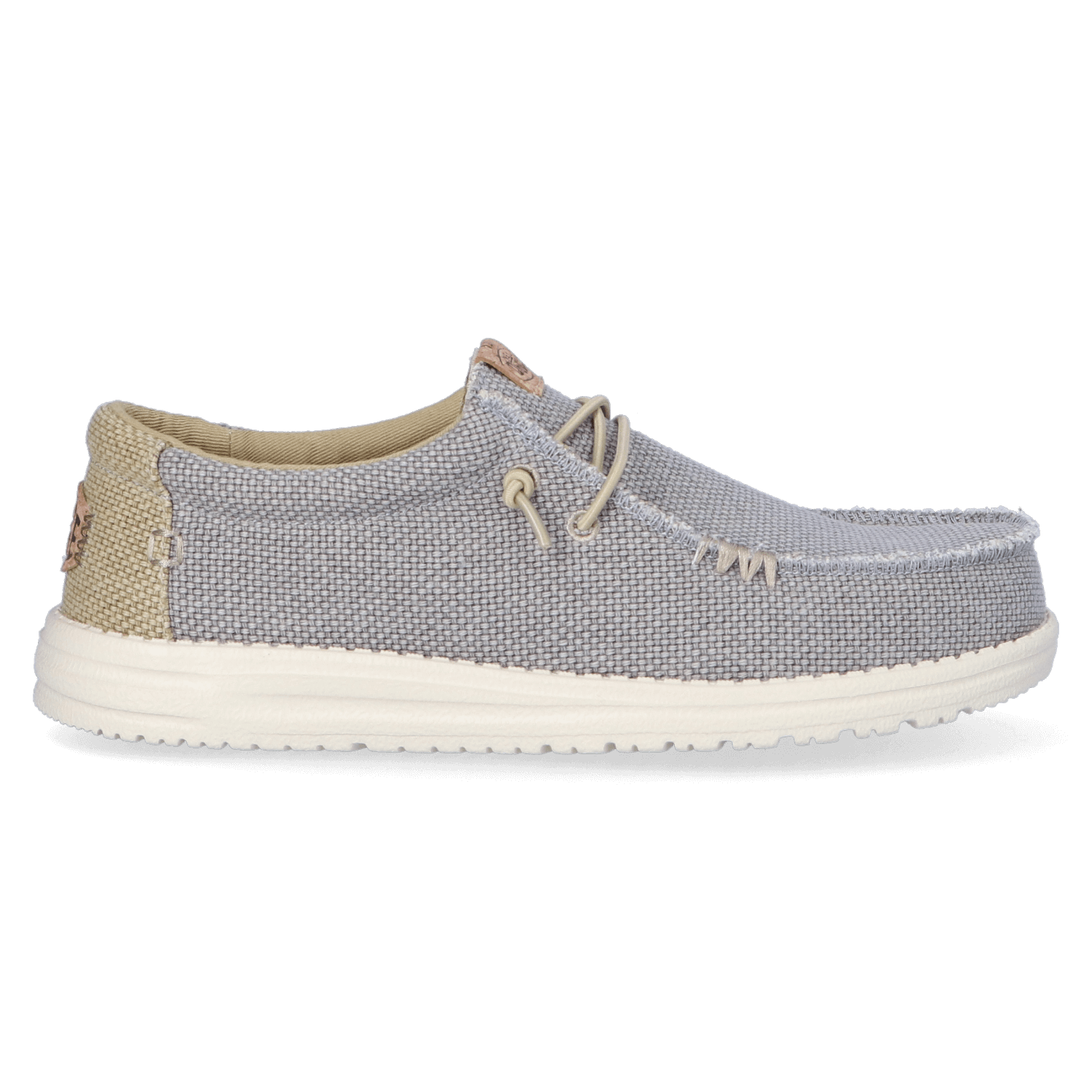 HEYDUDE Instappers Heren Wally Braided Grijs 48 Canvas
