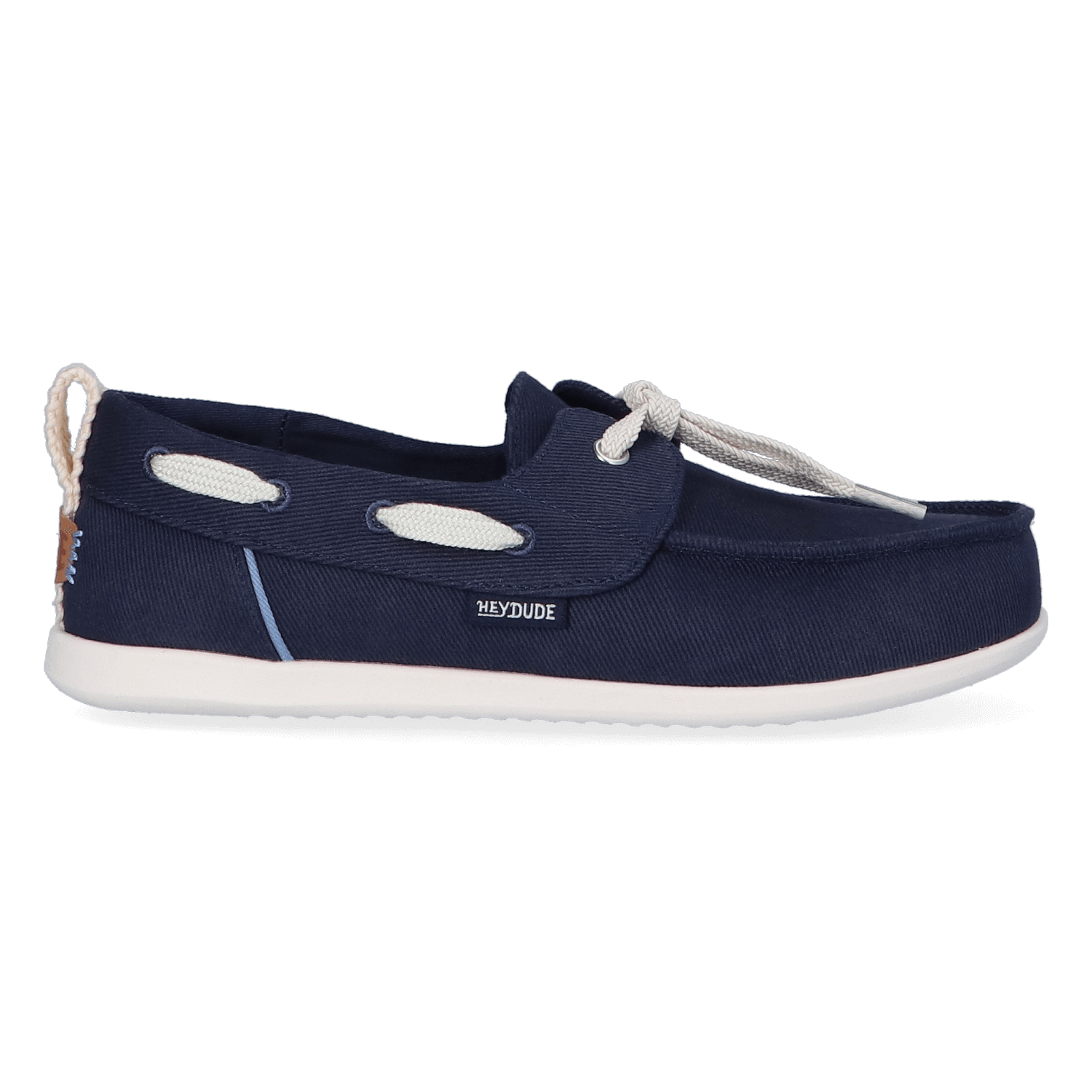 HEYDUDE Loafers Dames Harbor Breeze Lo Washed Twill Blauw 42 Keperstof