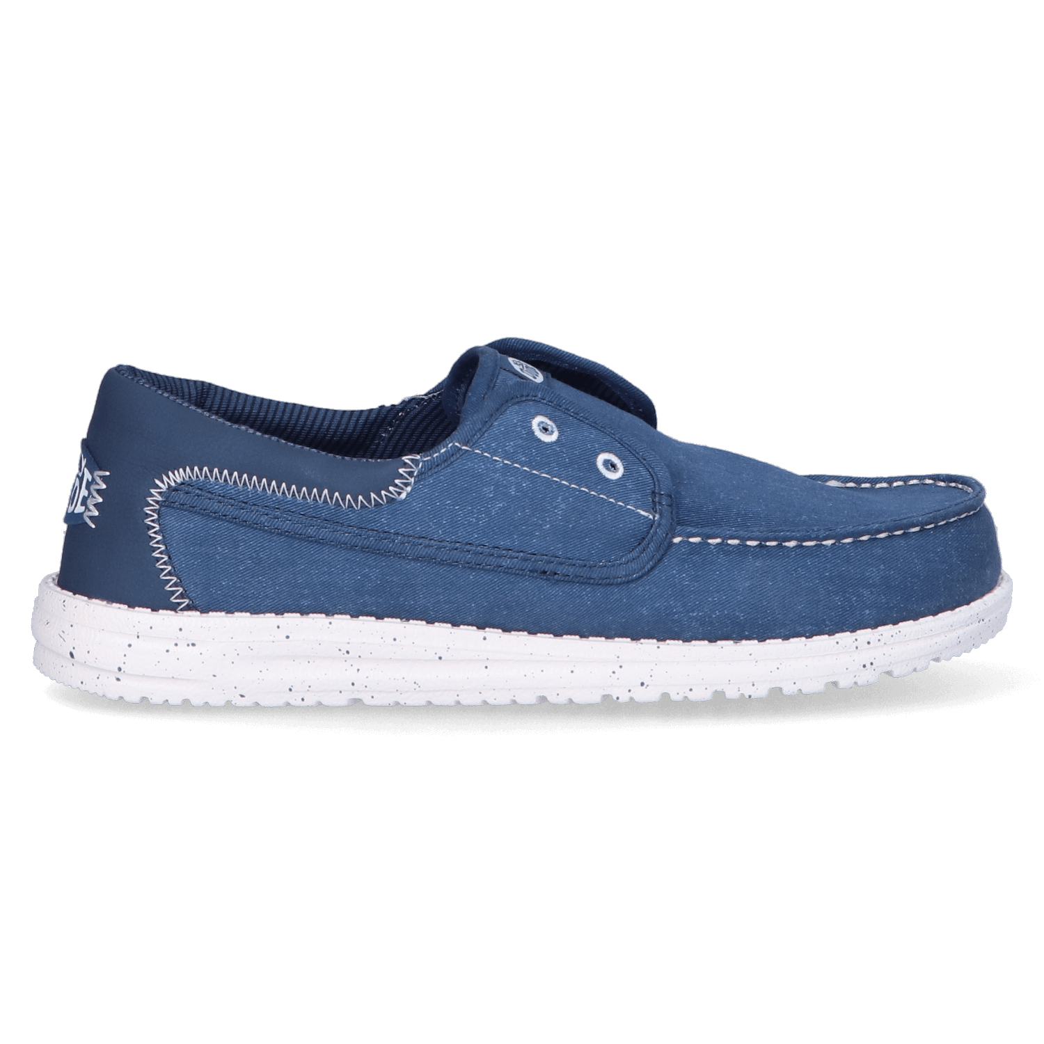 HEYDUDE Loafers Heren Wally Cru Stretch Canvas Blauw 48 Canvas