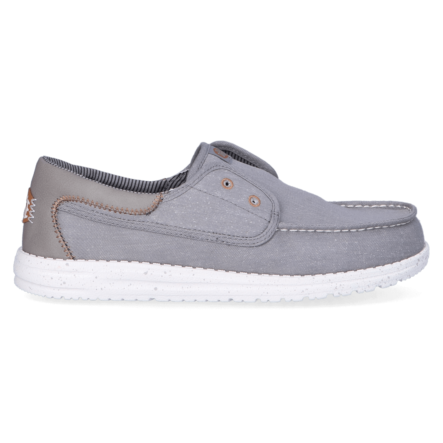 HEYDUDE Loafers Heren Wally Cru Stretch Canvas Grijs 47 Canvas