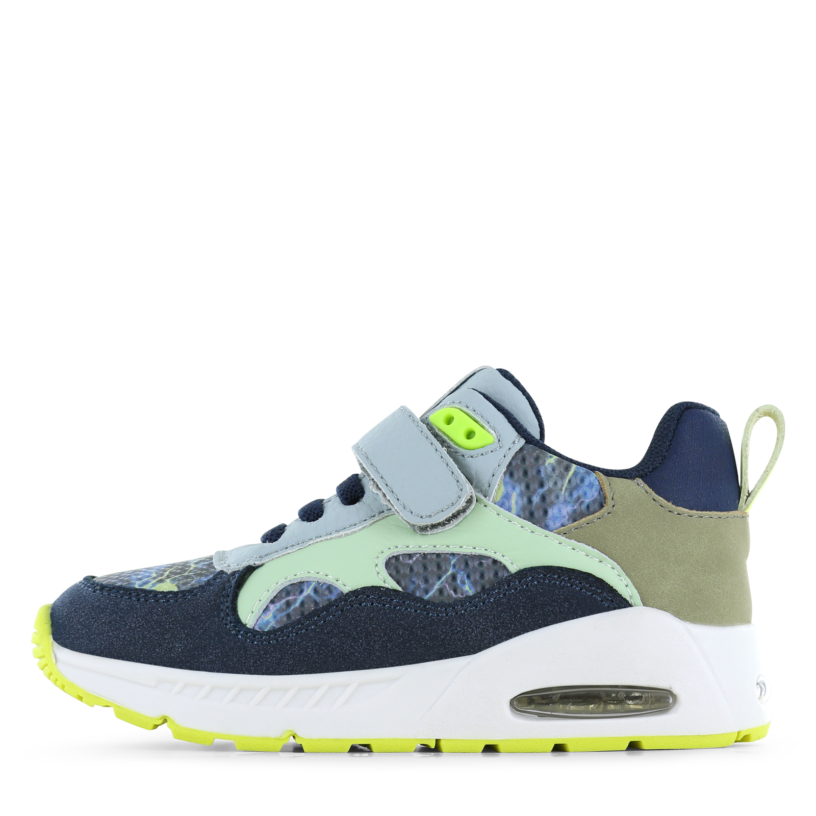 Shoesme blauwe sneaker met lichtjes Jongens | Microfiber leer/Su&egrave;de | Maat 35