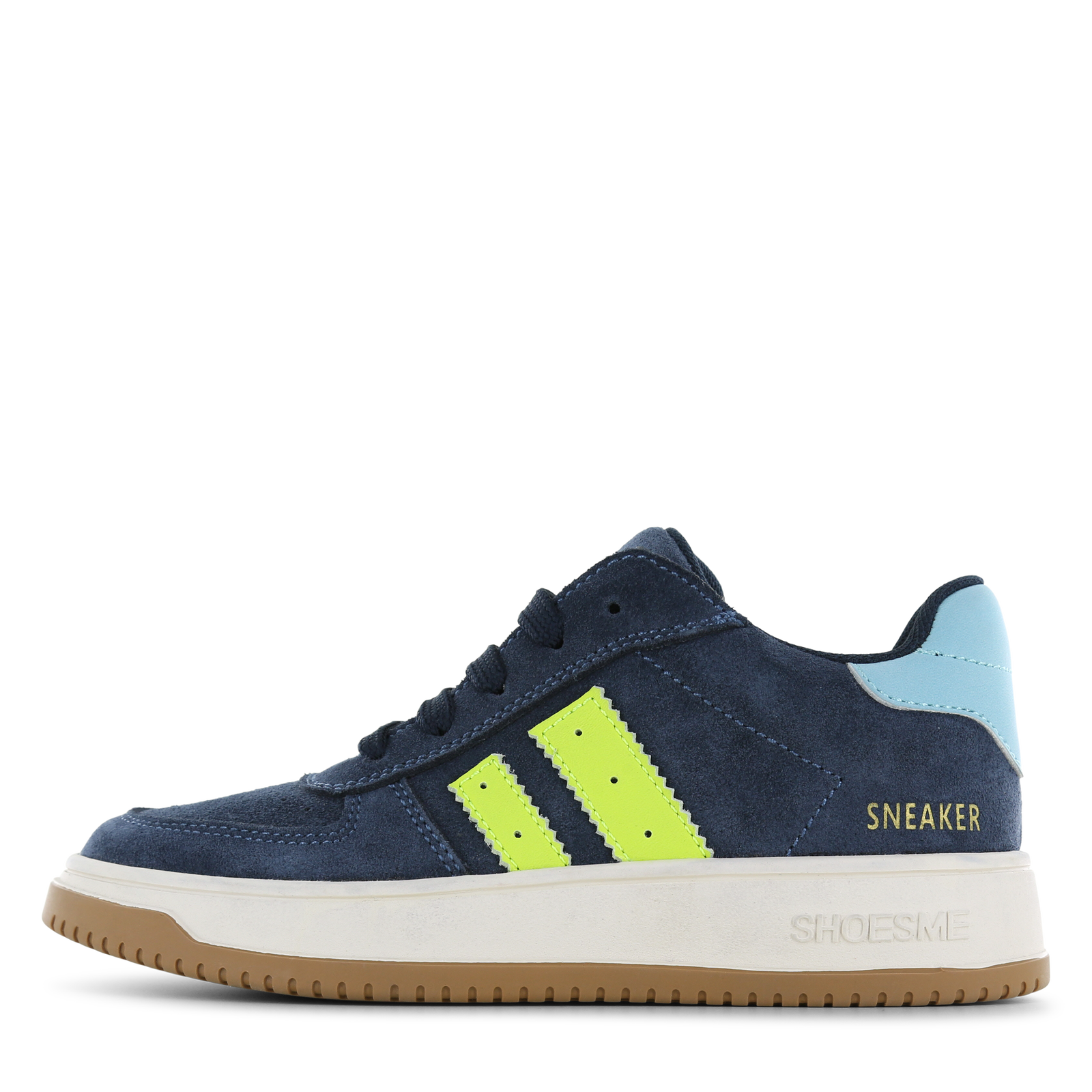 Shoesme blauwe sneaker met ritssluiting Jongens | Microfiber leer/Su&egrave;de | Maat 27