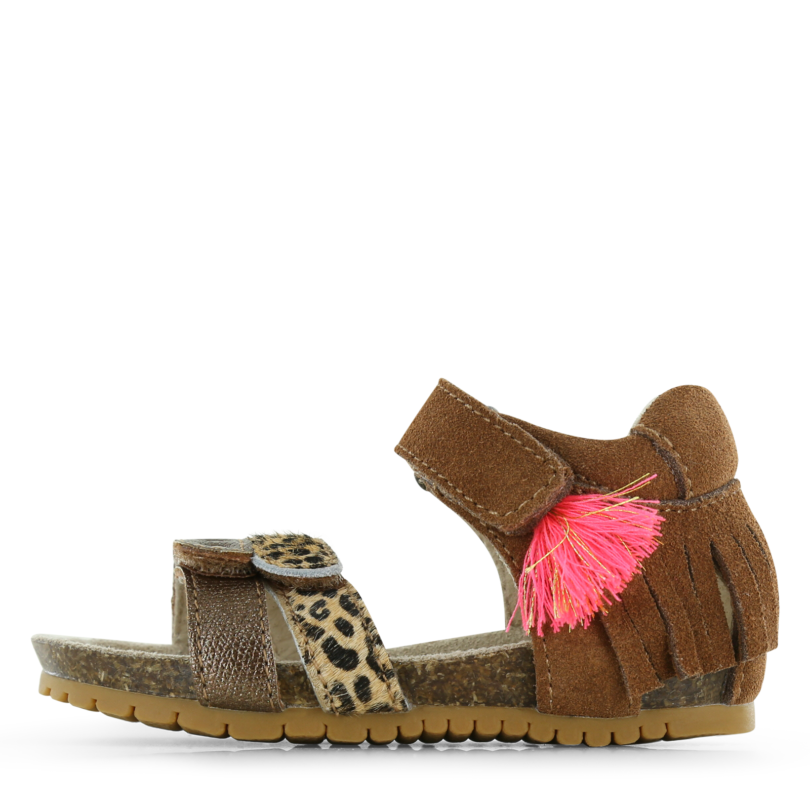 Shoesme bruine sandaal Meisjes | Ponyhair/Su&egrave;de | Maat 30