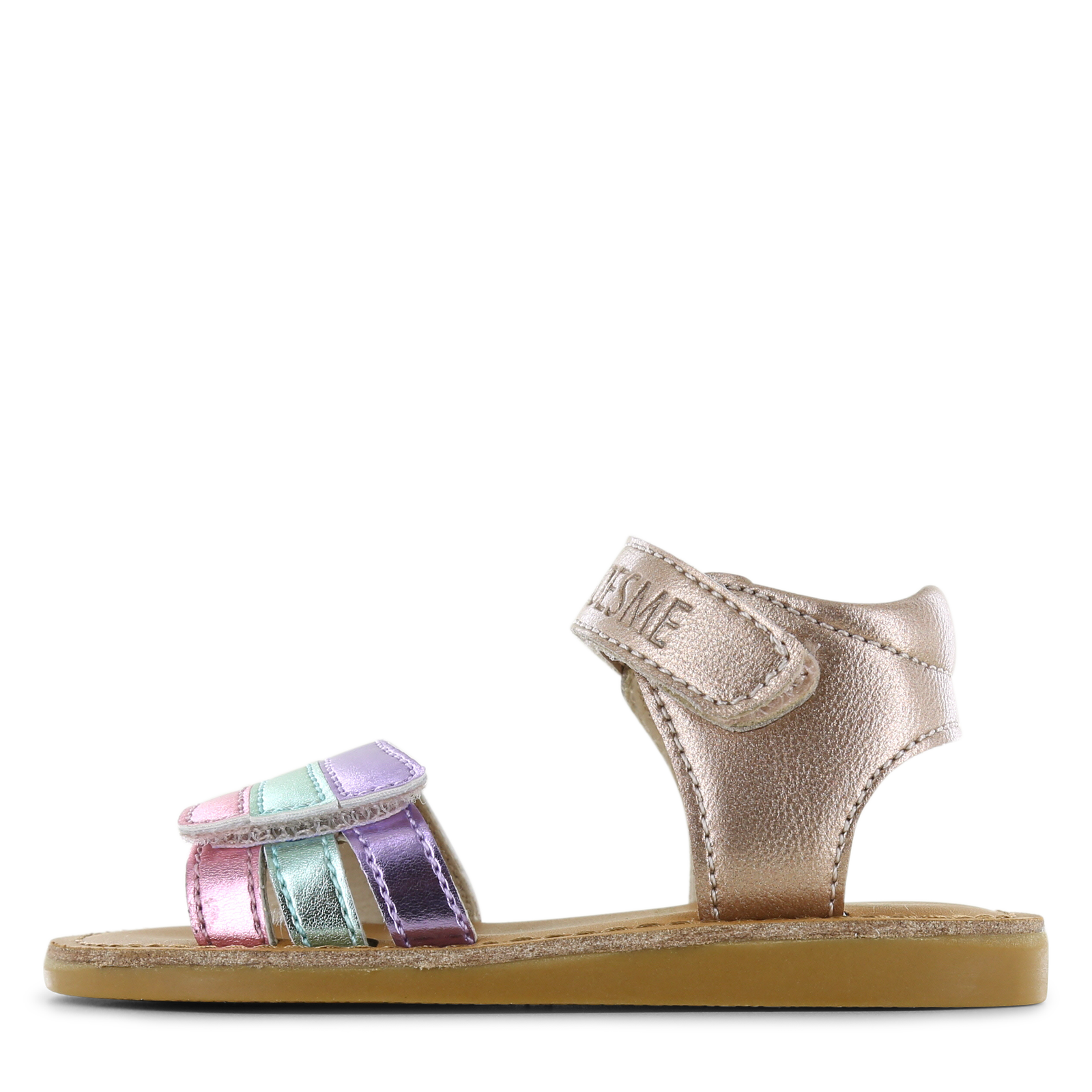 Shoesme metallic ros&eacute; sandaal Meisjes | Metallic/Microfiber leer | Maat 35