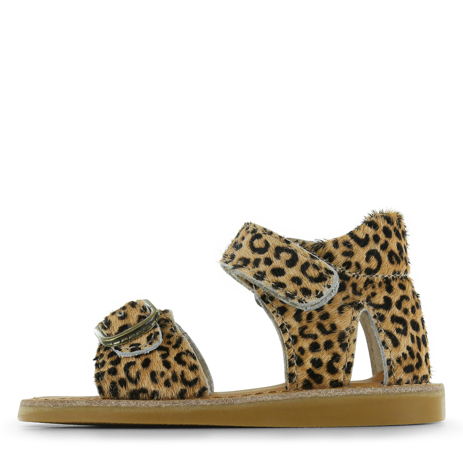 Shoesme panterprint sandaal Meisjes | Microfiber leer/Ponyhair | Maat 35