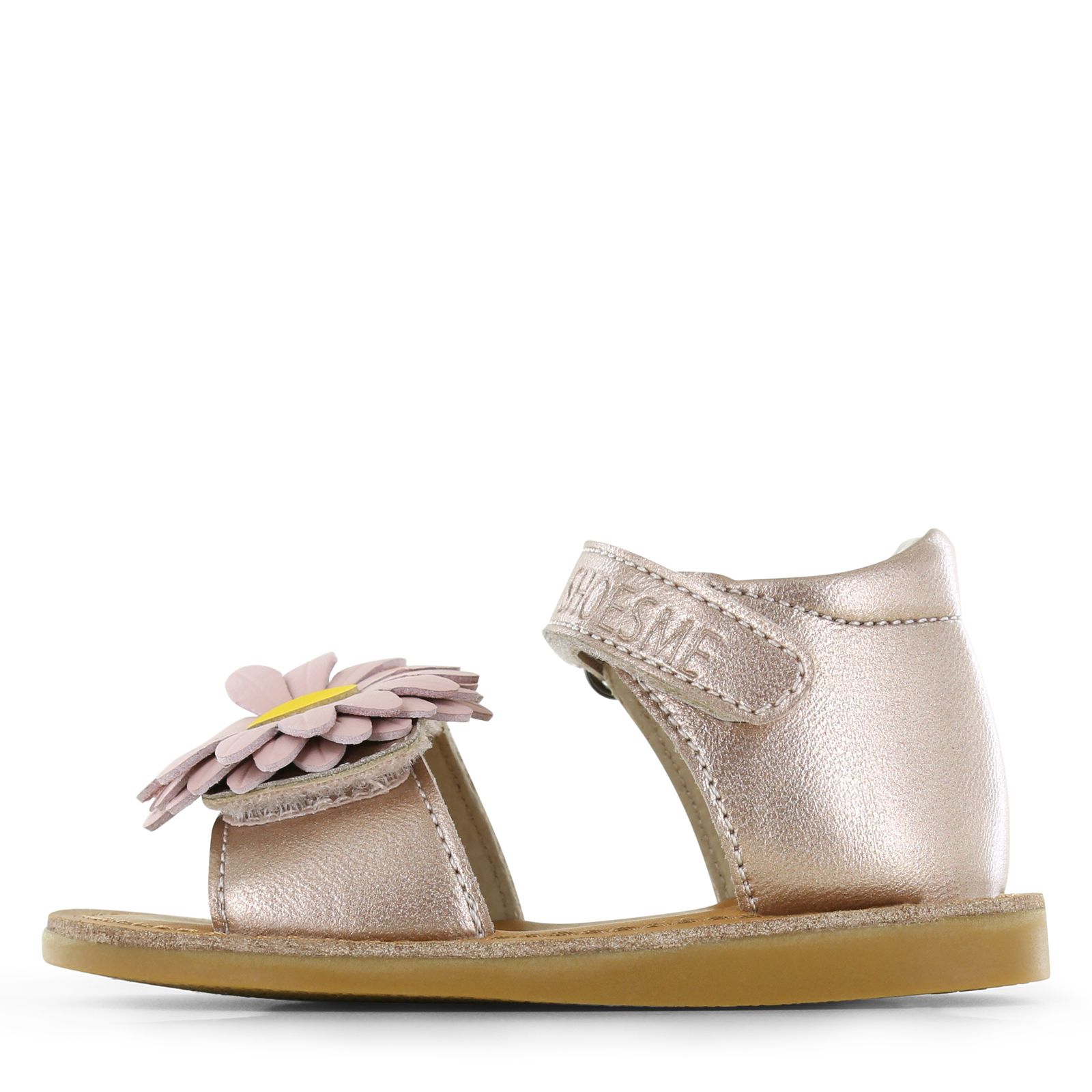 Shoesme ros&eacute; sandaal met bloem Meisjes | Metallic/Microfiber leer | Maat 30
