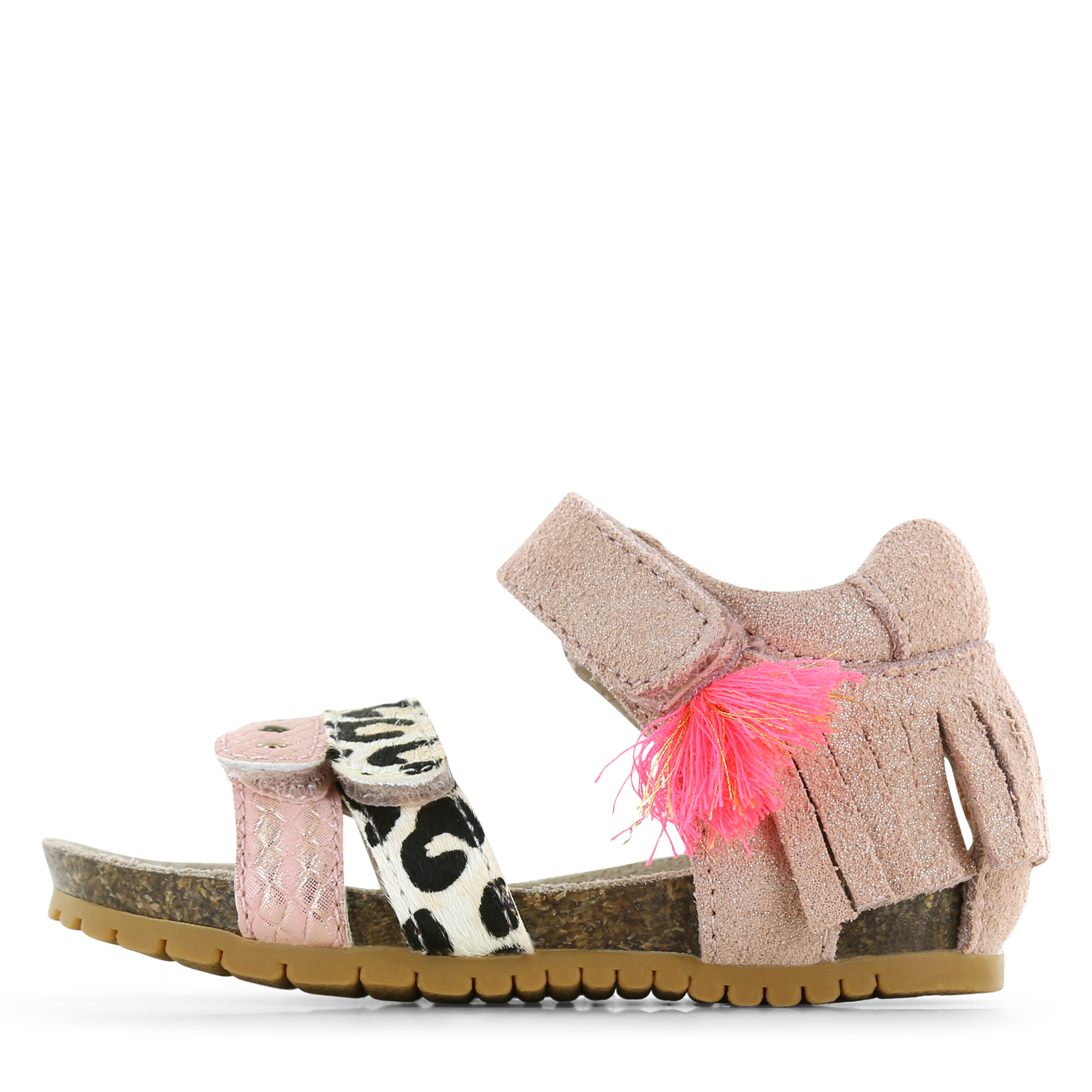 Shoesme roze sandaal Meisjes | Ponyhair/Su&egrave;de | Maat 29