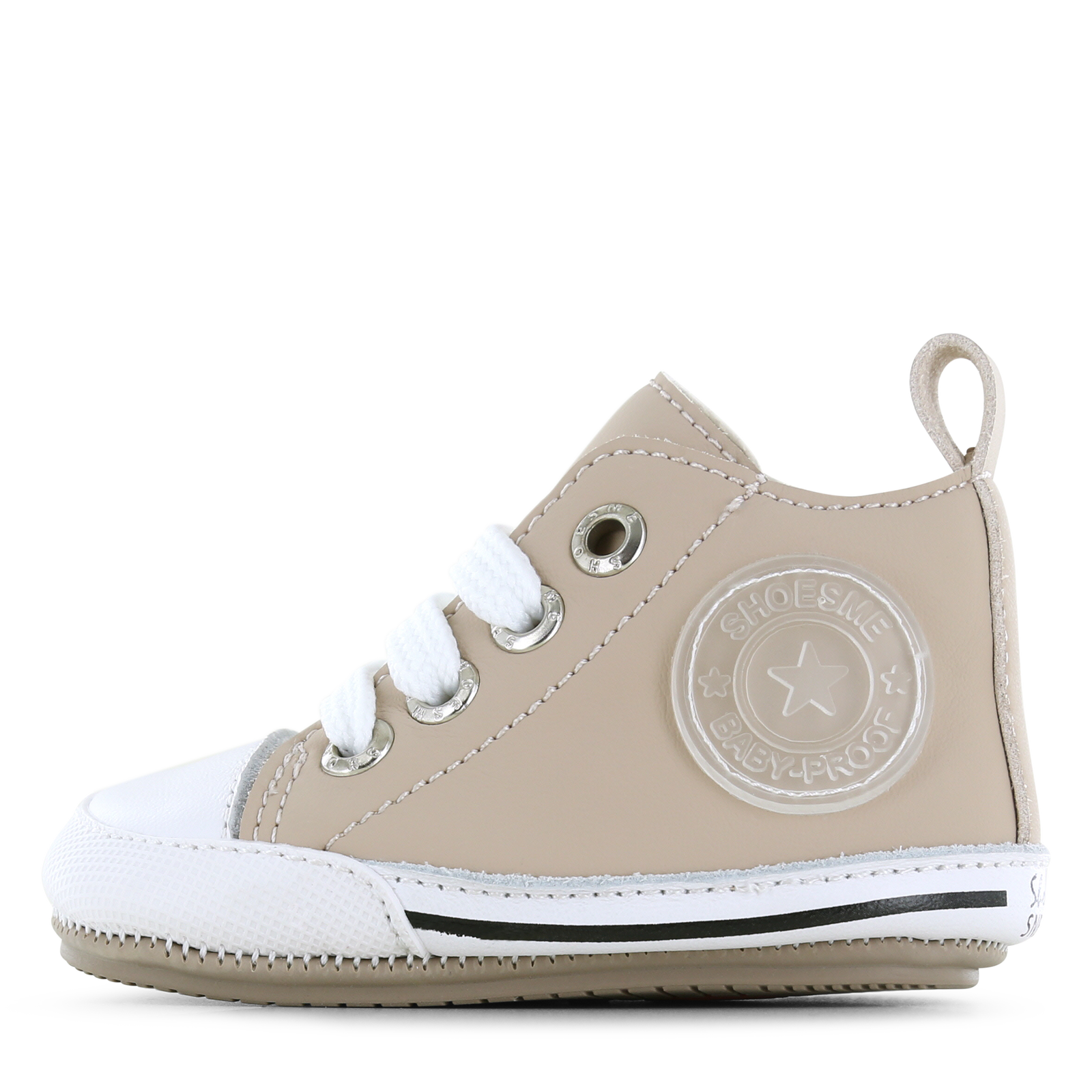 Shoesme taupe BABY-PROOF&reg; schoentje Uni | Microfiber leer | Maat 18