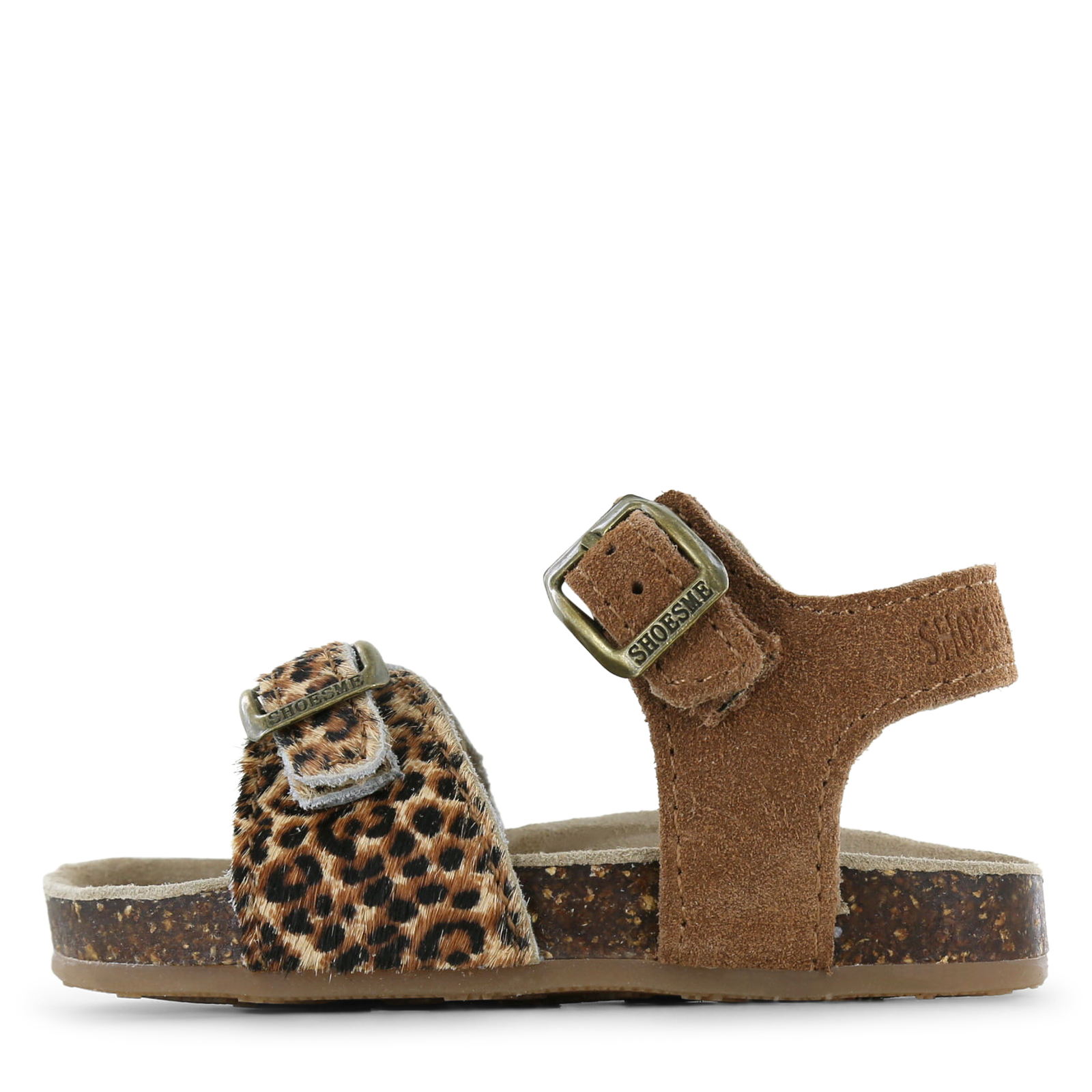 Shoesme cognac sandaal met panterprint Meisjes | Maat 35