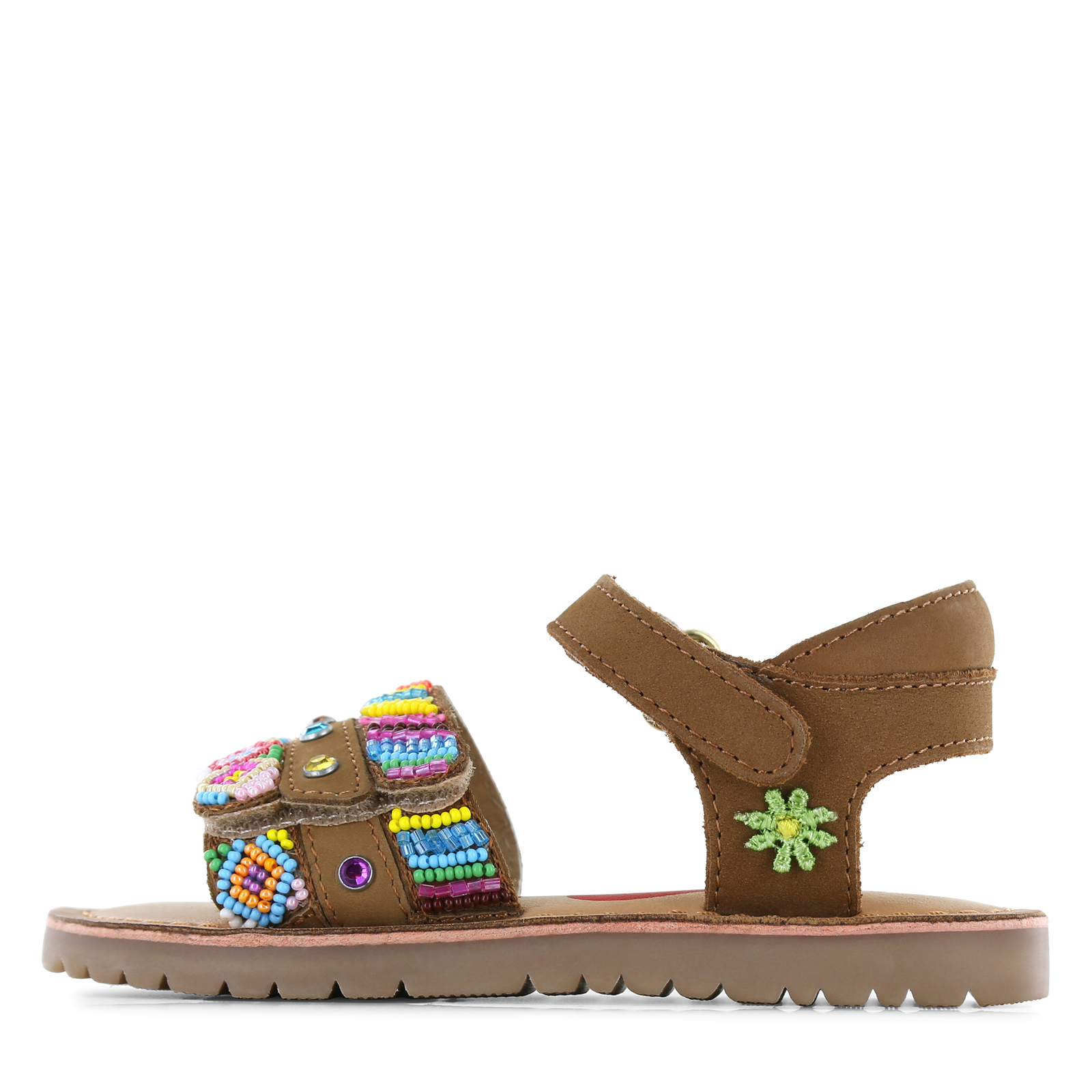 Shoesme cognac sandaaltje met details Meisjes | Leer | Maat 35